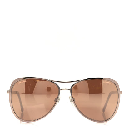 Chanel 18K Pilot Summer Sunglasses 4223 Pink Gold 2 of 8