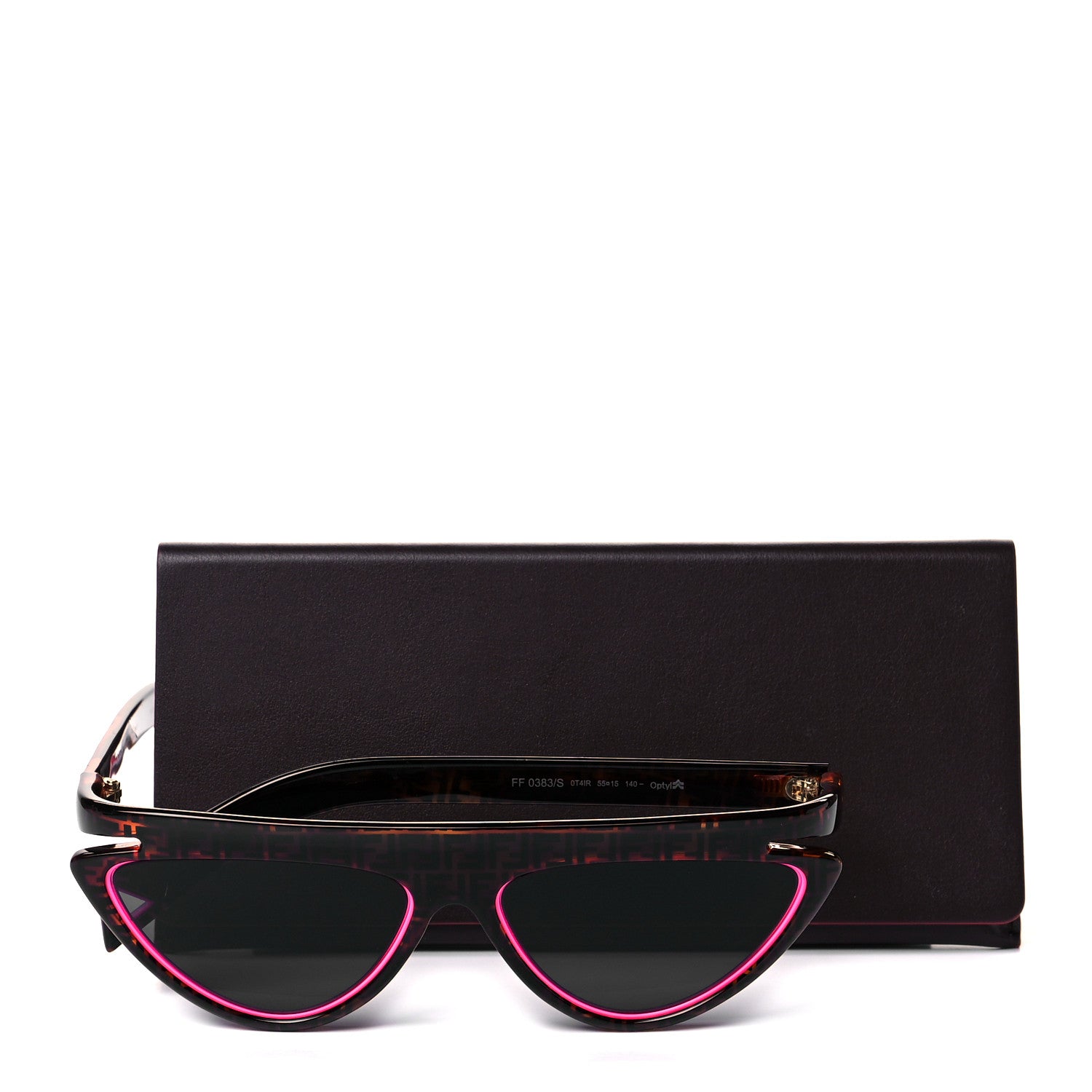 Fendi Acetate Sunglasses FF 0384/S Havana Pink 7 of 7