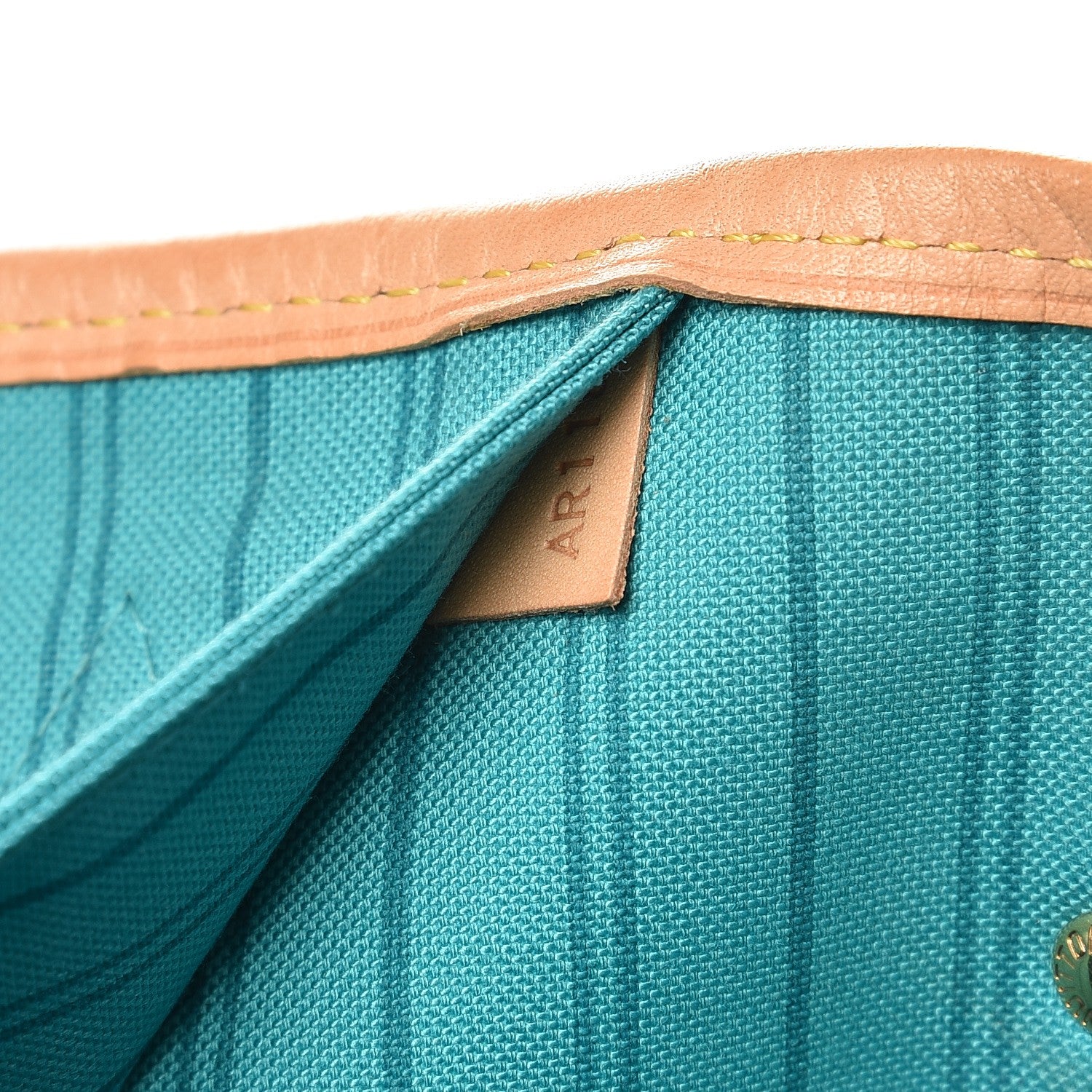 Louis Vuitton Monogram V Neverfull MM Turquoise 8 of 9