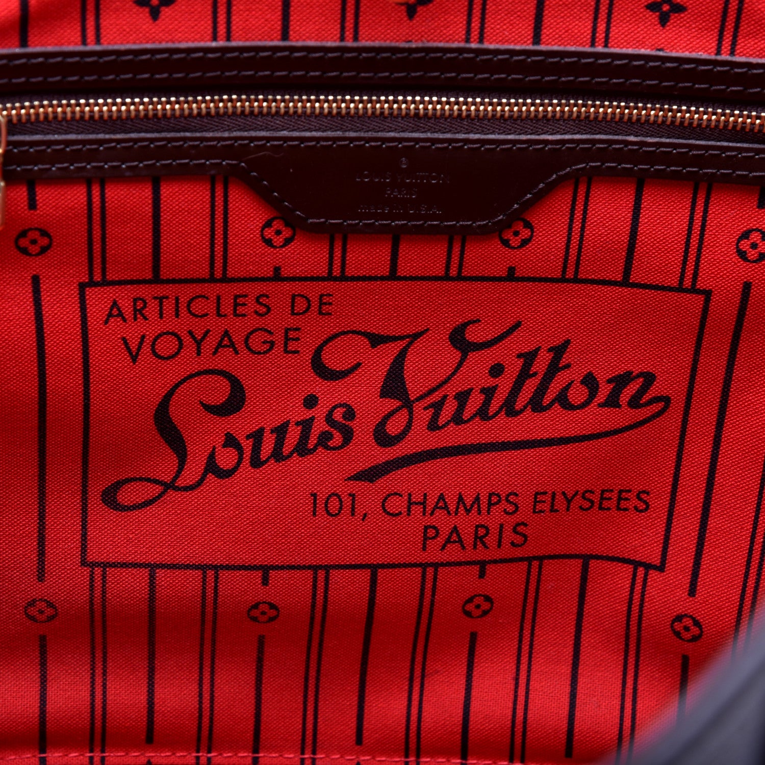 Louis Vuitton Damier Ebene Neverfull MM 9 of 10
