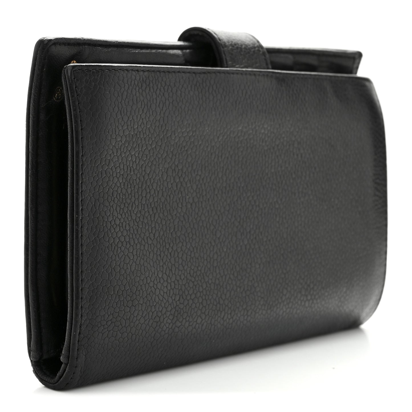 Caviar Timeless CC French Wallet Black