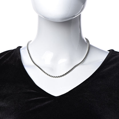 David Yurman Sterling Silver 14K Yellow Gold 3.6mm Box Chain Necklace 18" 2 of 4