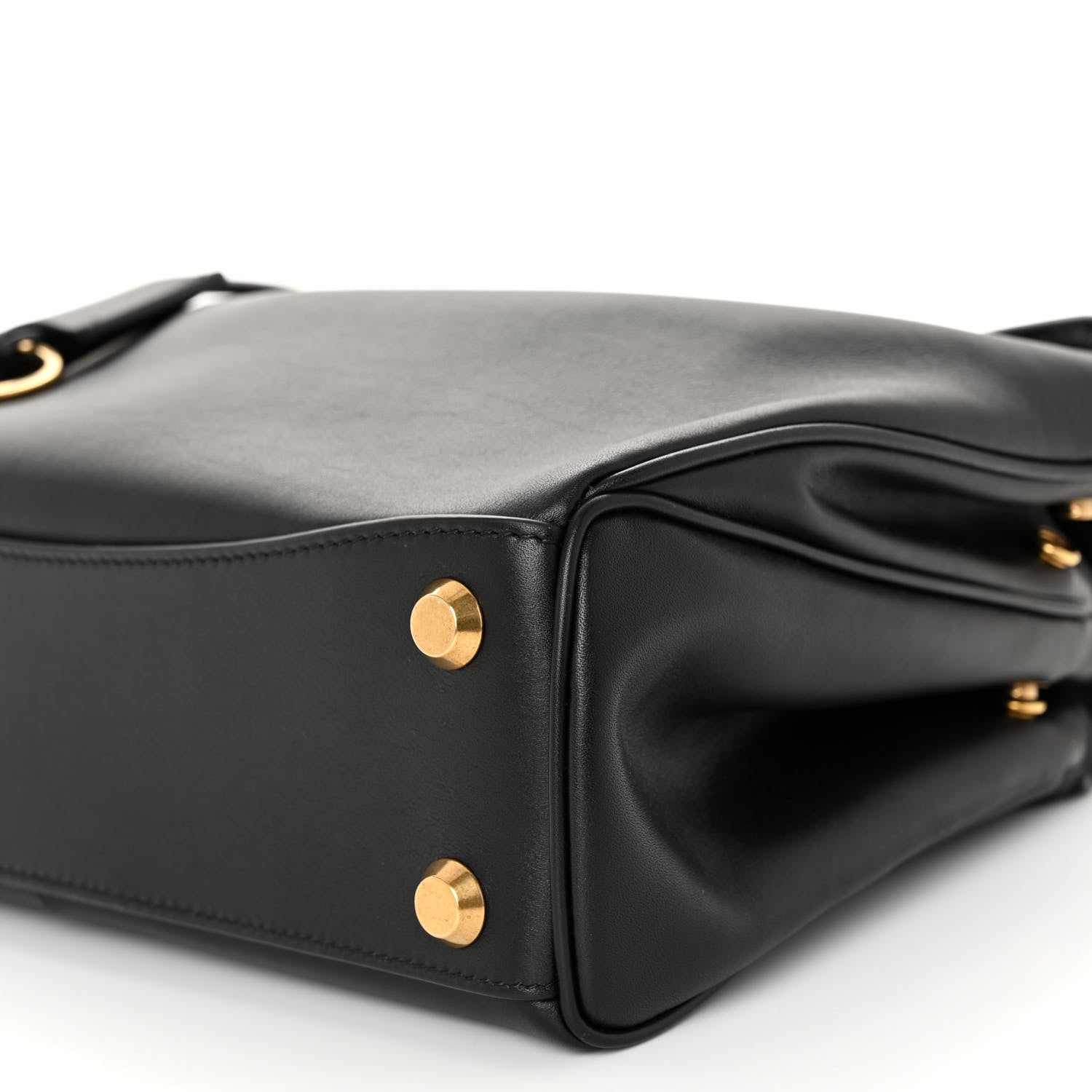 Balenciaga Natural Smooth Calfskin Small Rodeo Top Handle Handbag Black 9 of 10