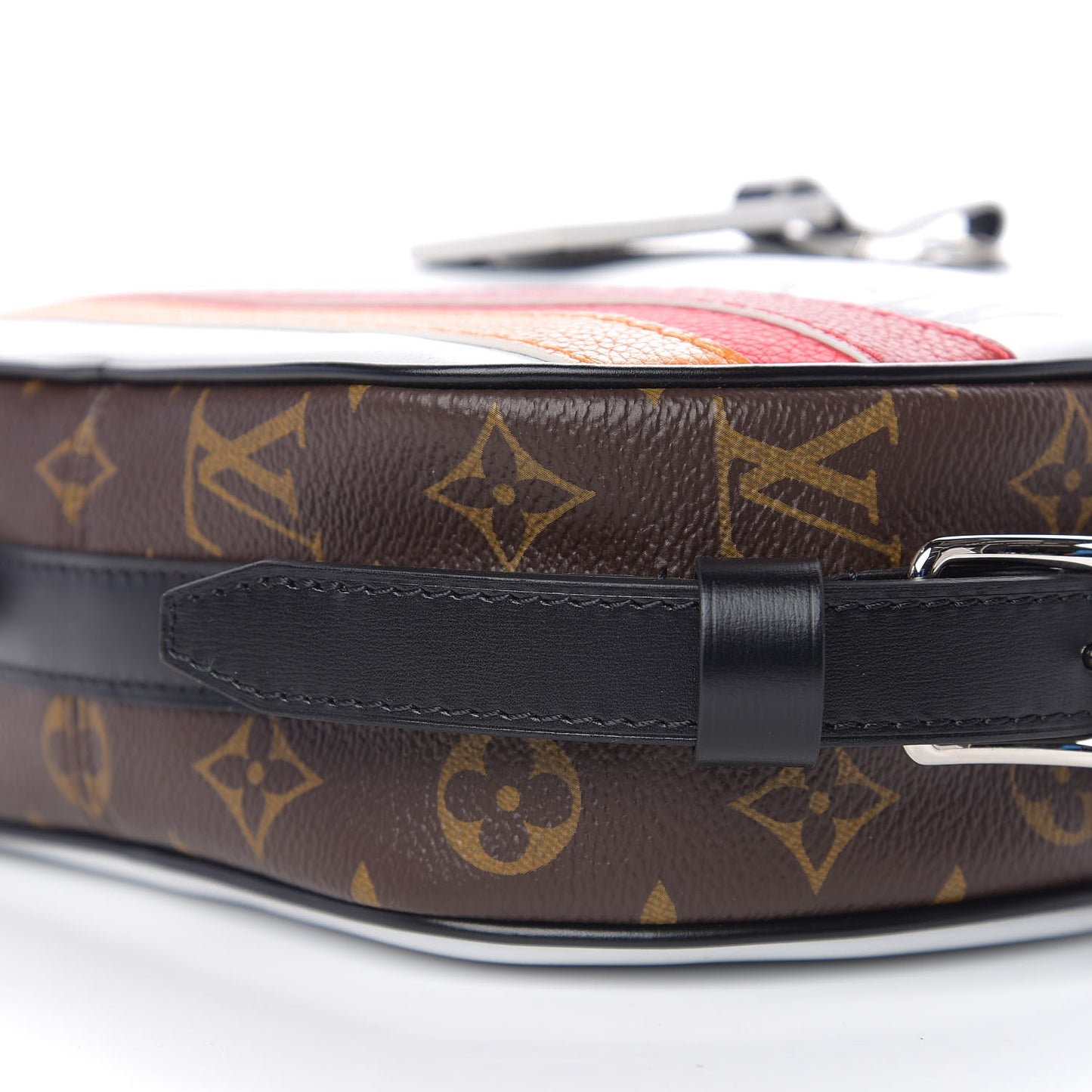 Calfskin Monogram LV Airline Boite Chapeau Souple White