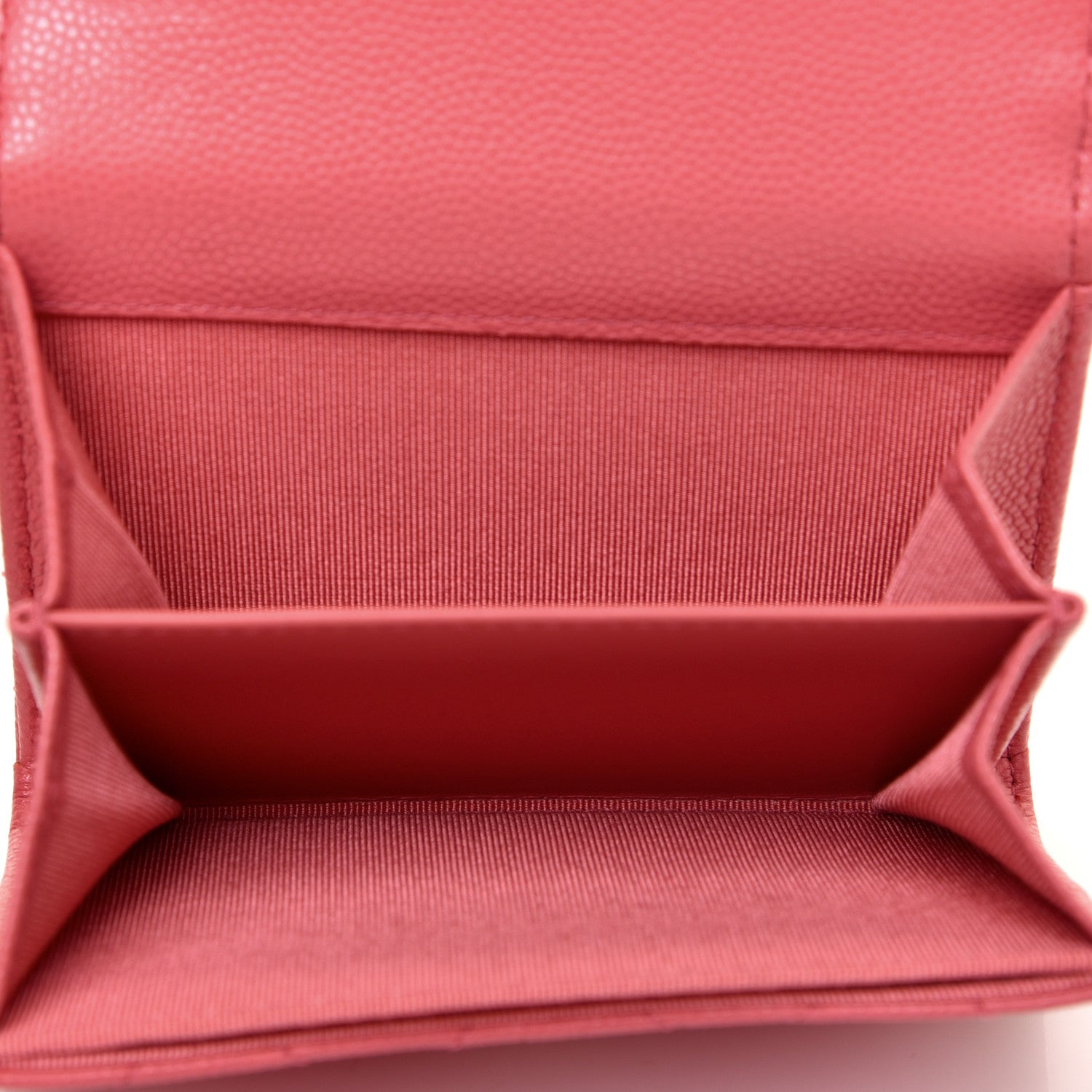 Chanel Caviar Quilted Flap Card Holder Wallet Pink 5 of 8