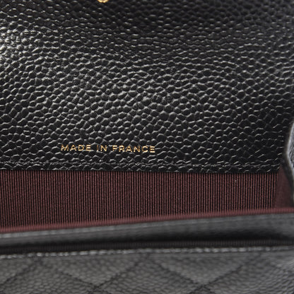 Chanel Caviar Quilted Flap Card Holder Wallet Black 6 of 9