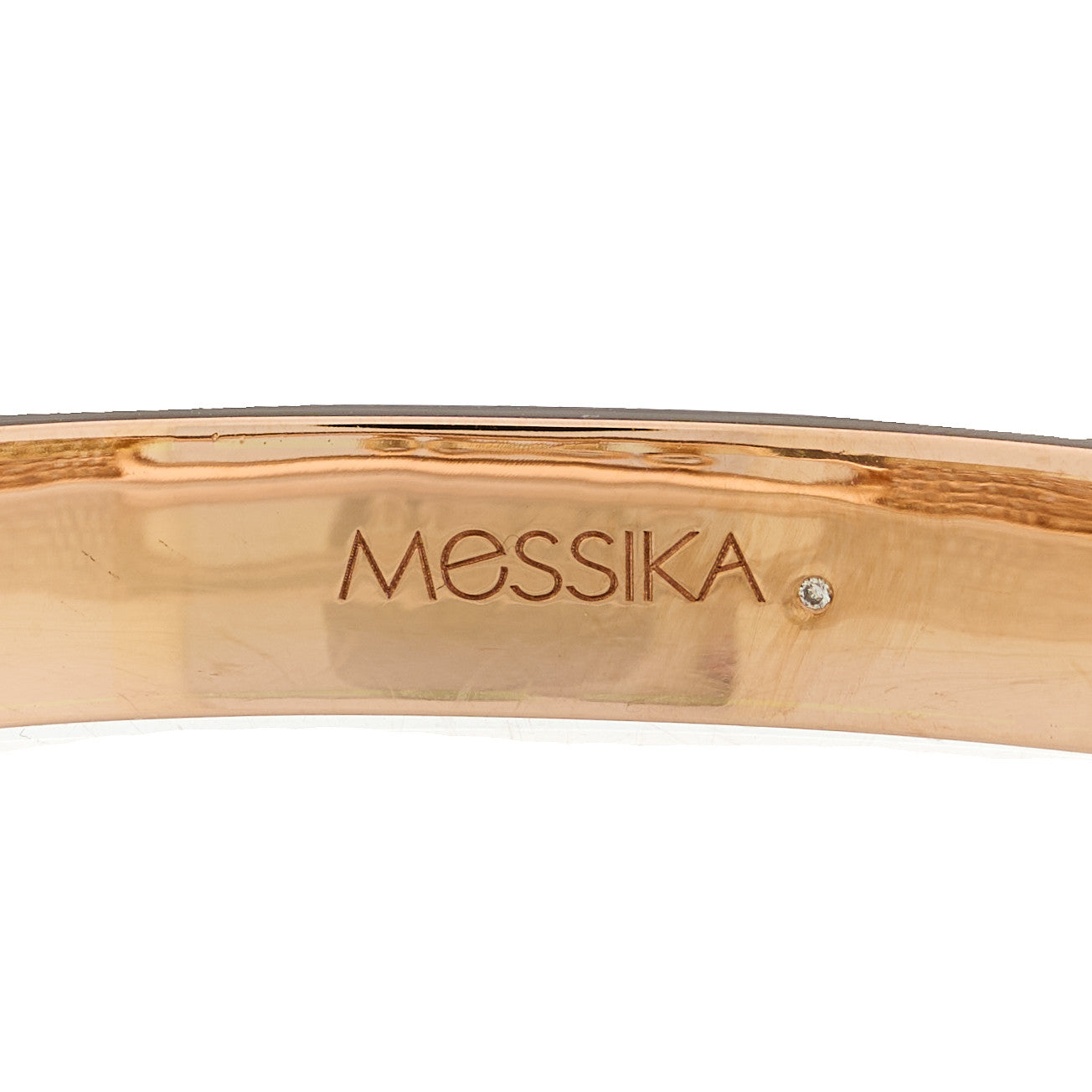 18K Rose Gold Diamond Move Joaillerie Pave Bangle Bracelet