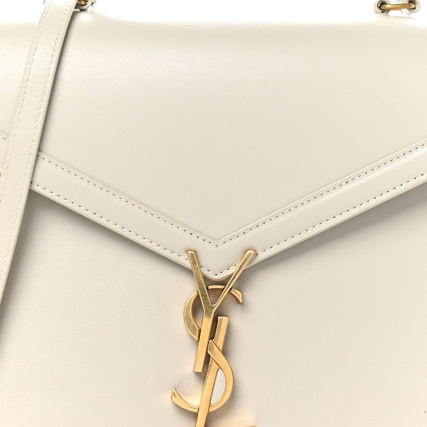 Smooth Calfskin Medium Classic Monogram Cassandra Top Handle Crema Soft