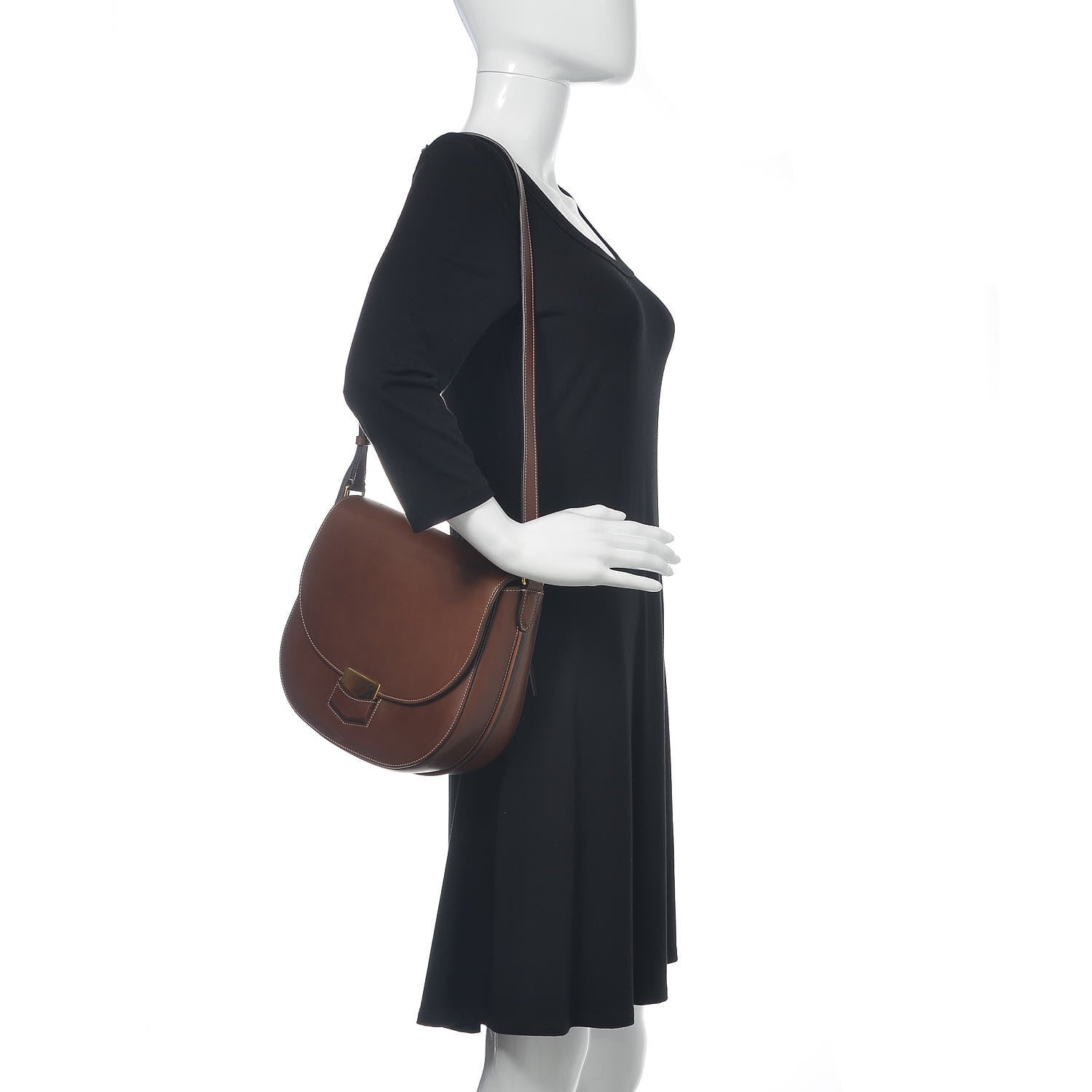 Celine Supersoft Calfskin Medium Trotteur Chestnut 2 of 11
