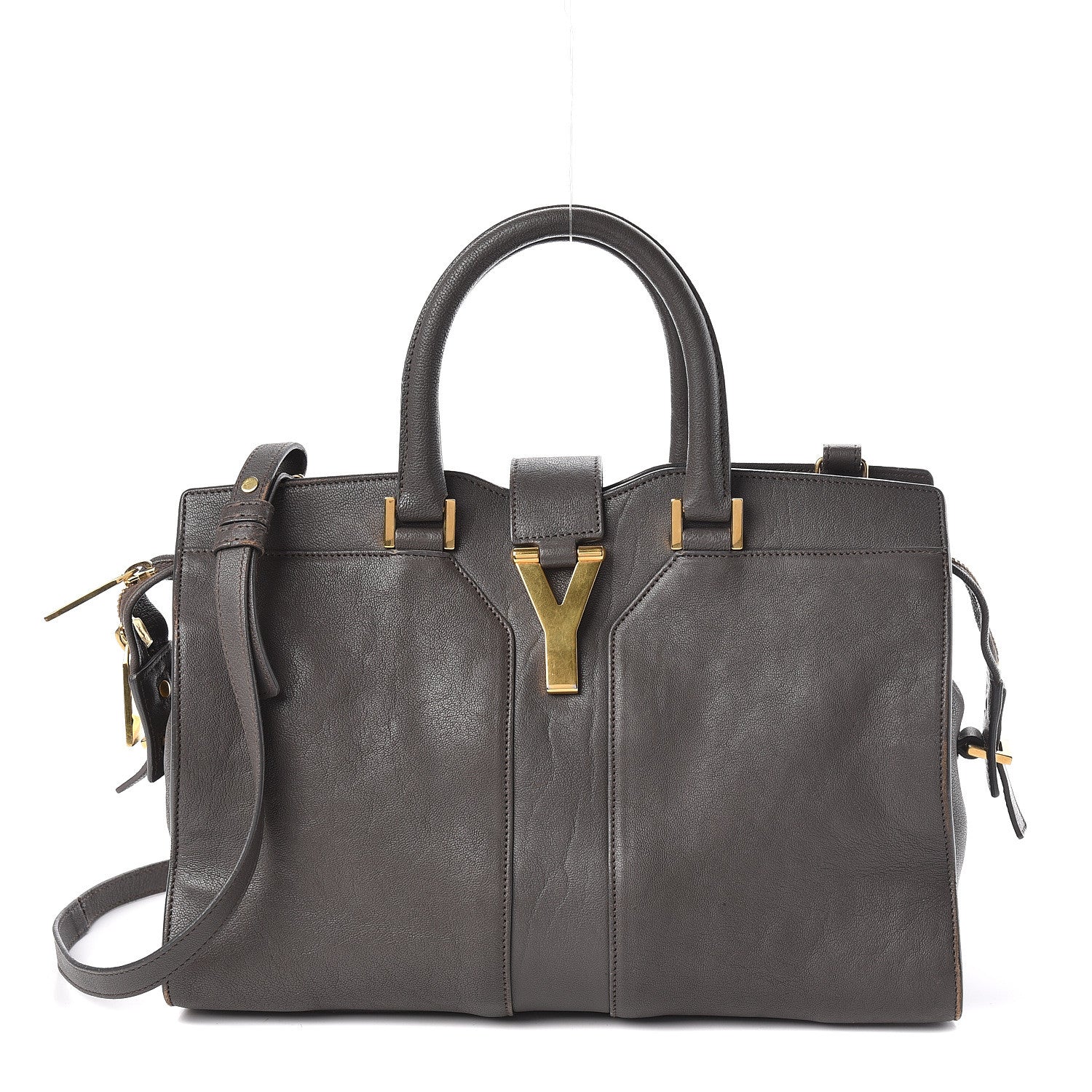 Saint Laurent Sheepskin Small Cabas ChYc Grey 1 of 18