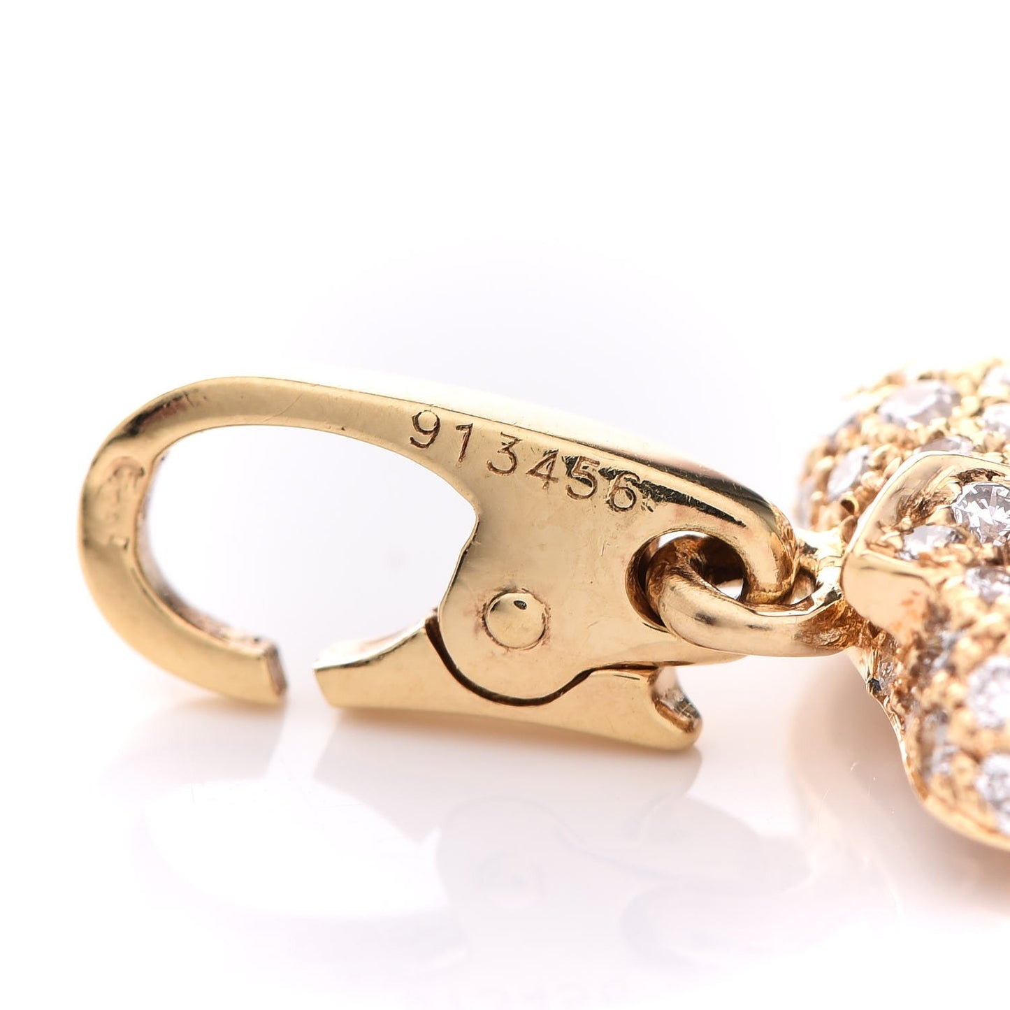 18K Yellow Gold Diamond Emerald Elephant Charm