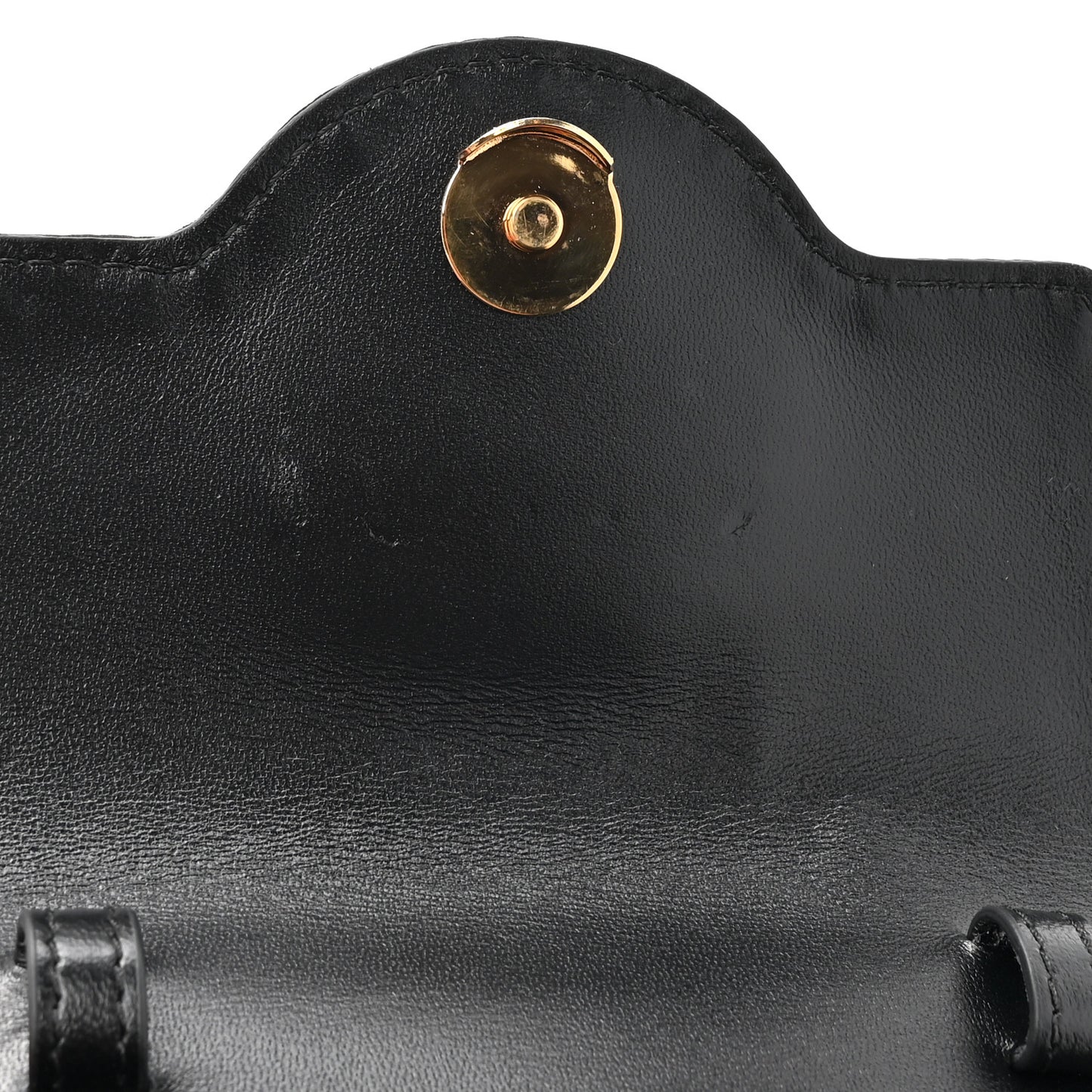 Satin Crystal Studded Leopard Mini La Medusa Bag Black