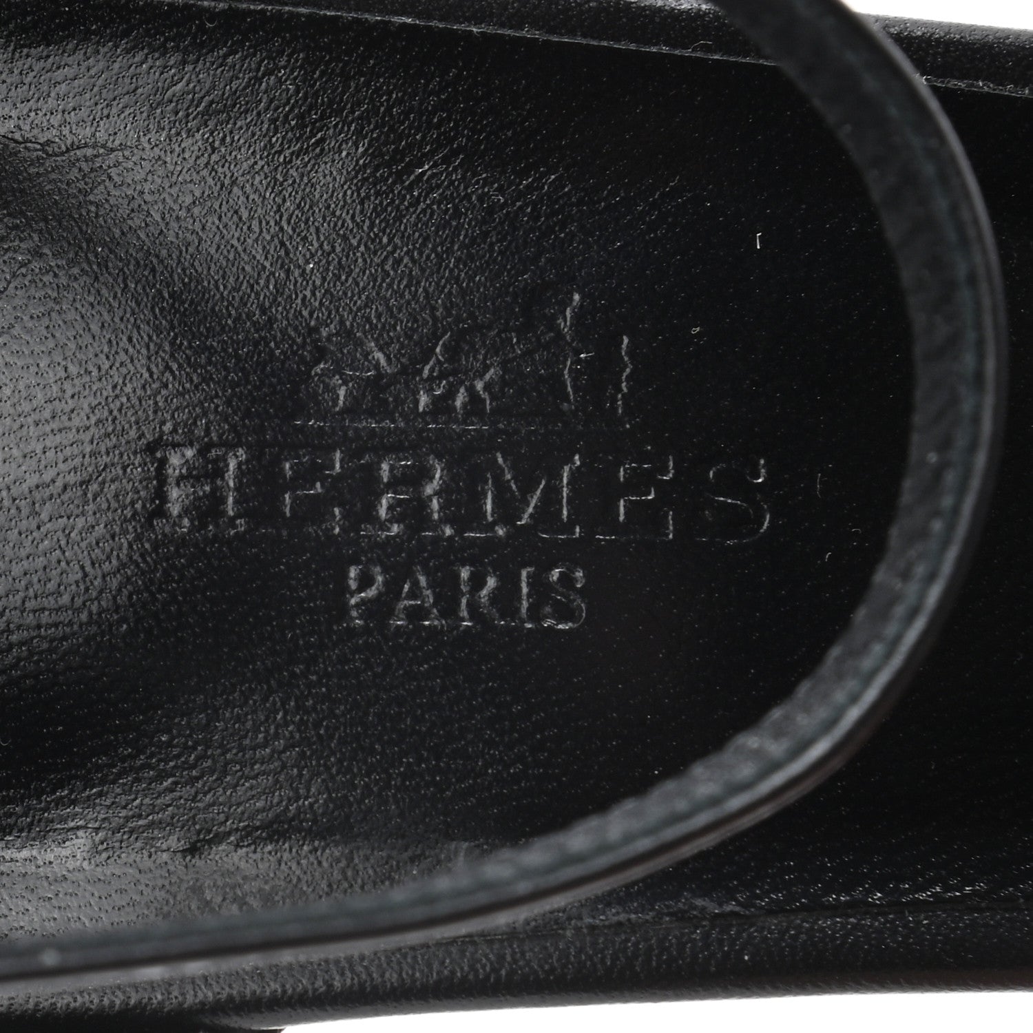 Hermes Calfskin Premiere 70 Slingback Sandals 39 Black 7 of 8