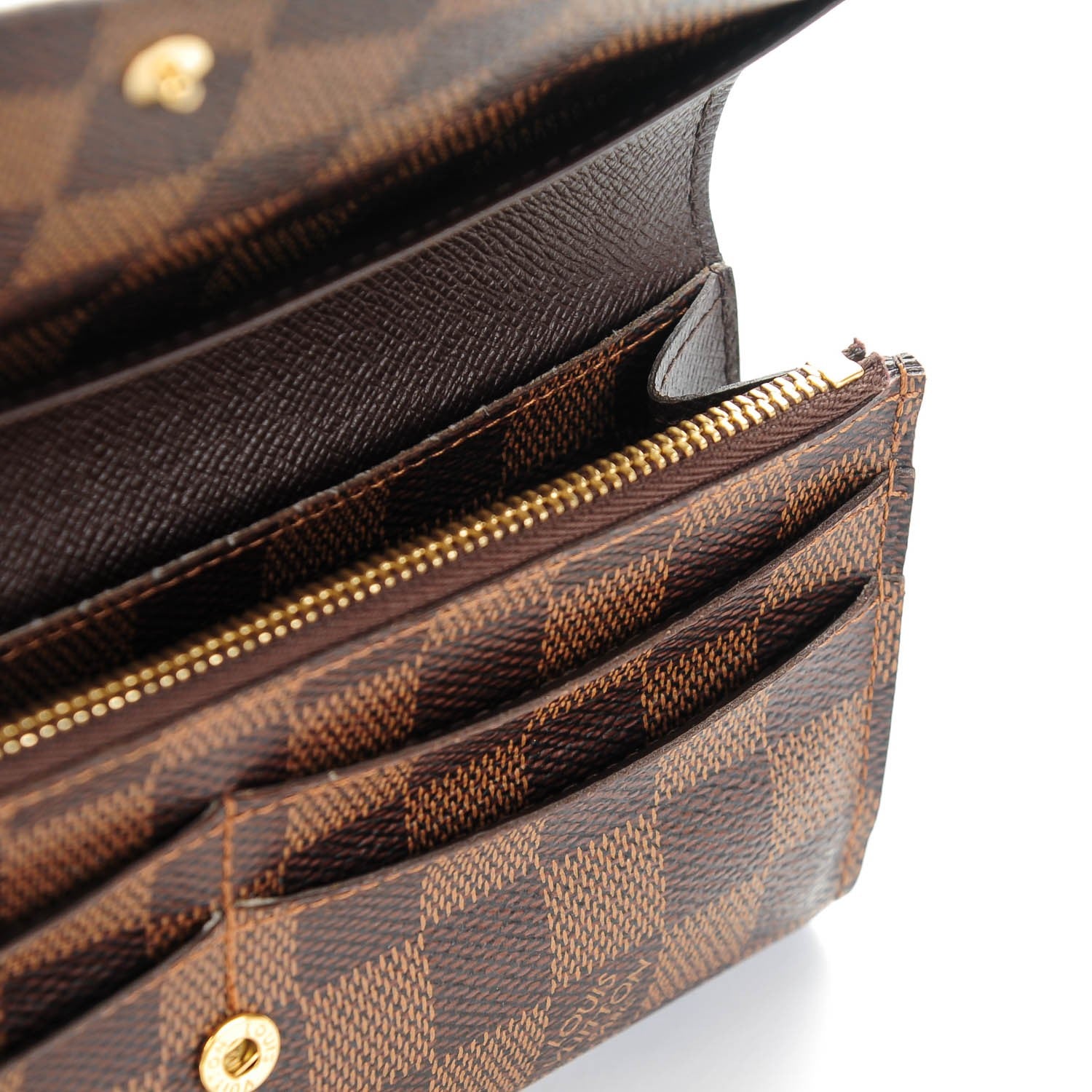 Louis Vuitton Damier Ebene Emilie Wallet 8 of 9