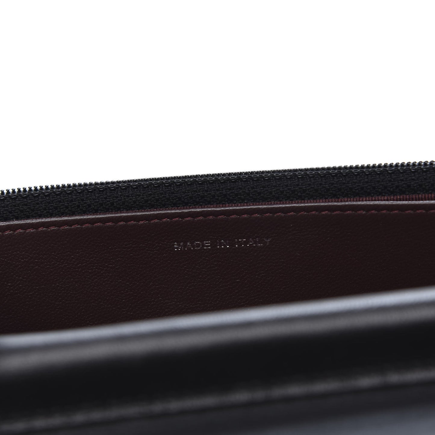 Lambskin Quilted Wallet On Chain WOC Black