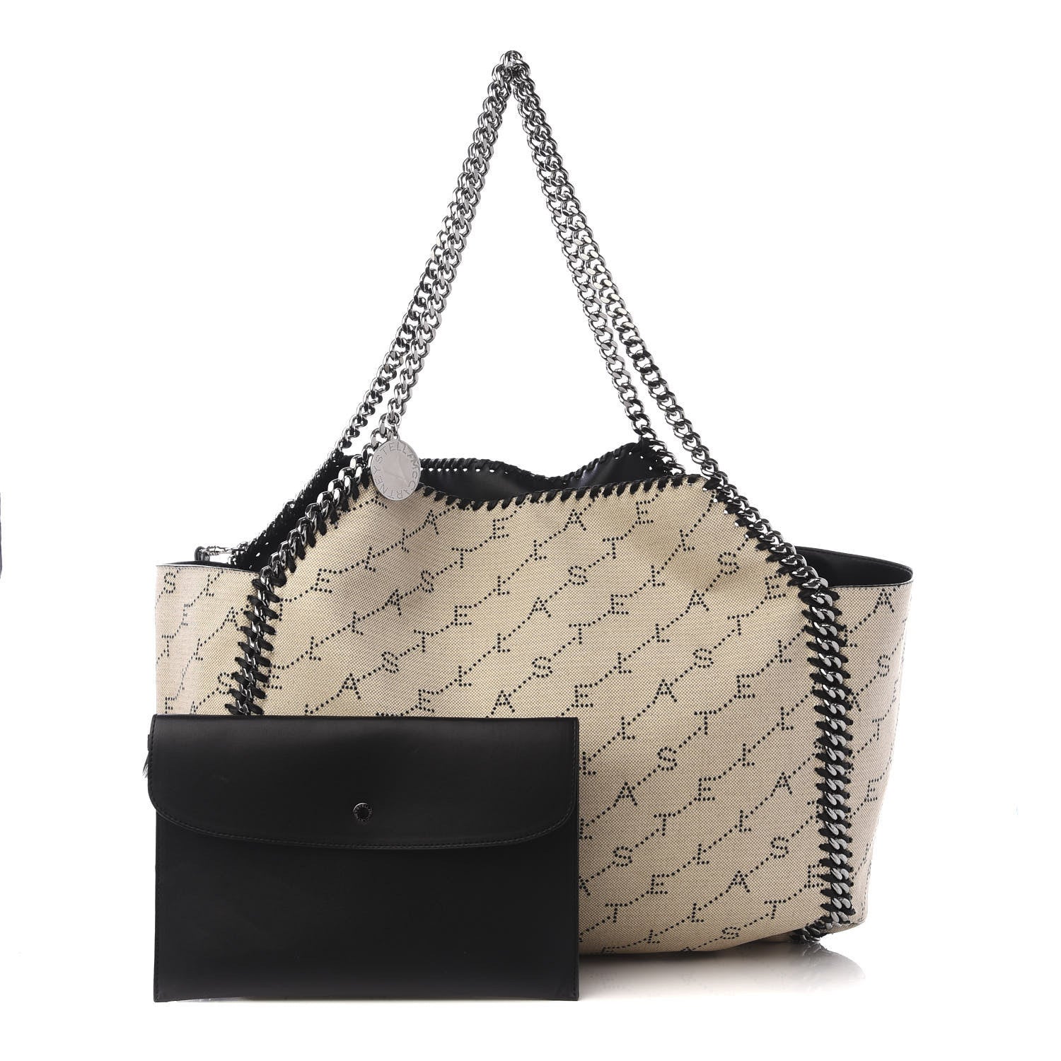 Stella McCartney Canvas Logo Falabella Reversible Tote Sand 1 of 8