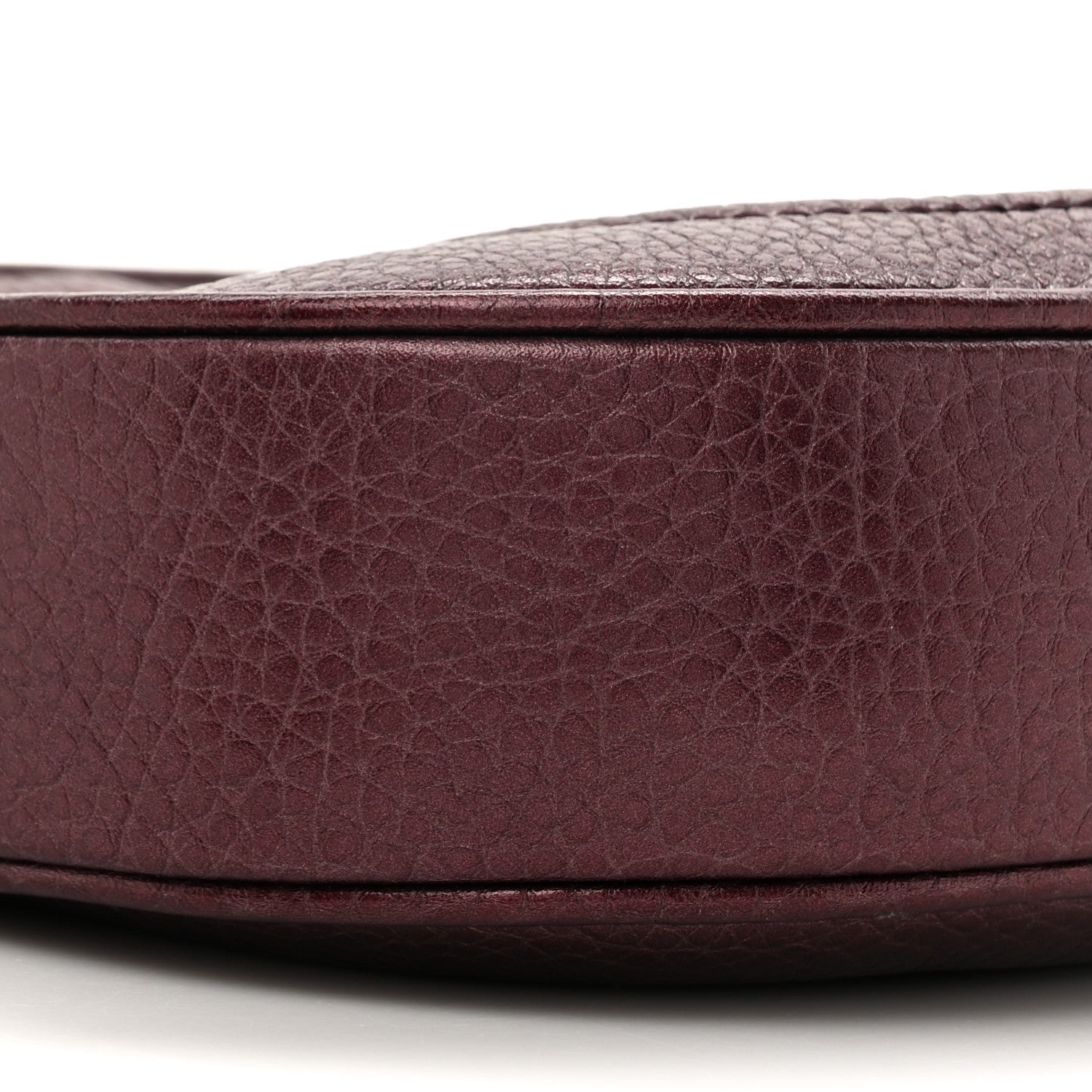 Gucci Metallic Pebbled Calfskin Mini Soho Chain Bag Purple 10 of 10