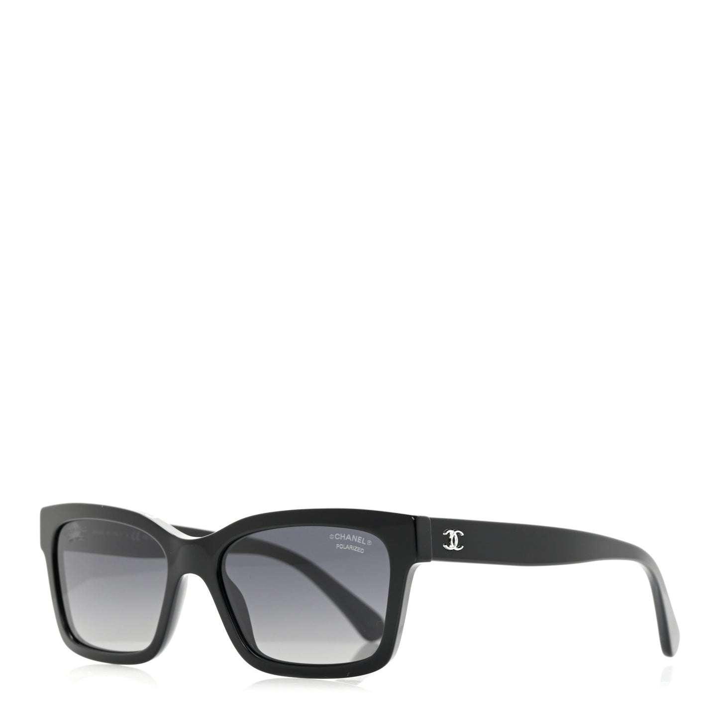 Acetate Polarized Square Sunglasses 5417 Black