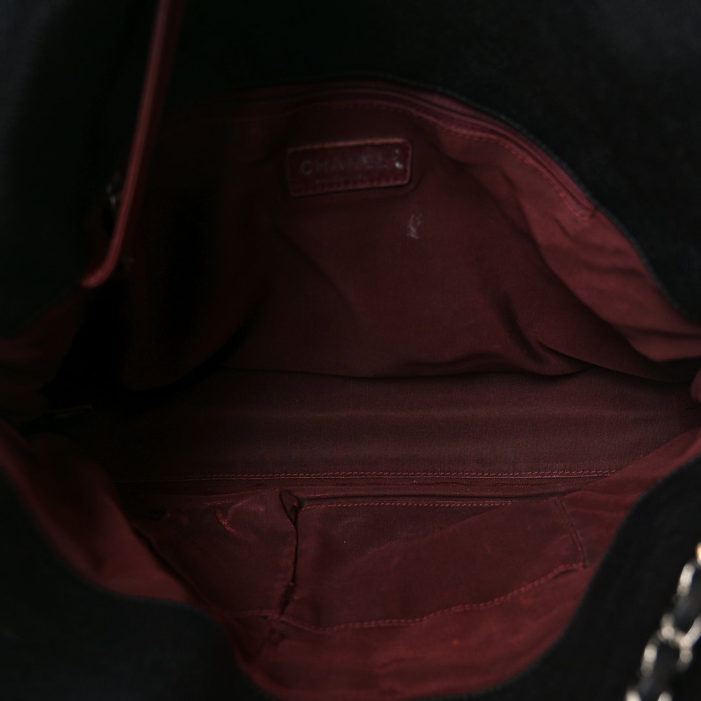 Caviar Quilted French Riviera Hobo Black