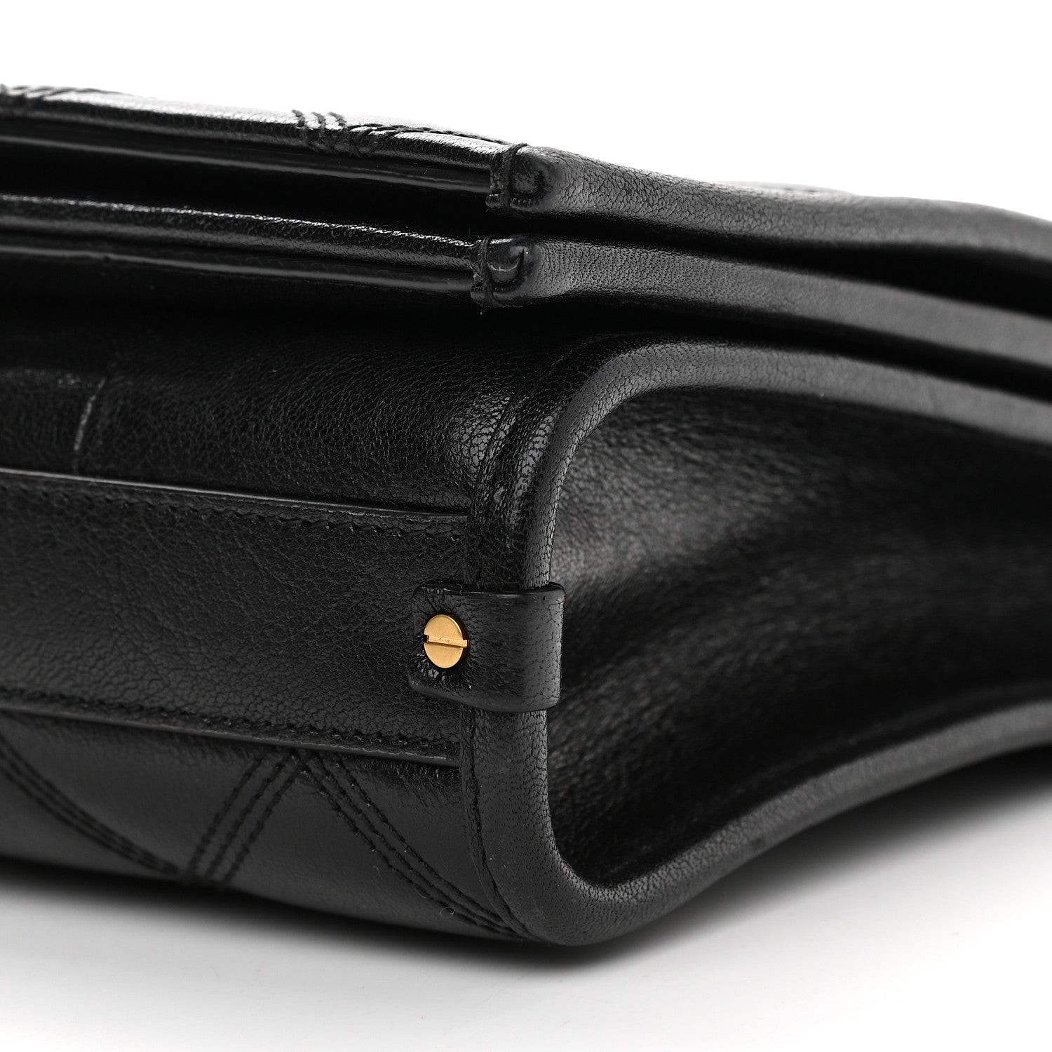 Saint Laurent Lambskin Quilted Mini Becky Chain Bag Black 9 of 9