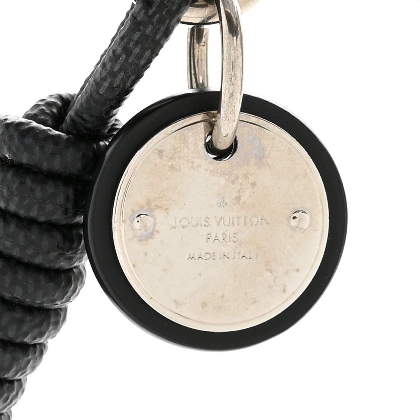Palladium Damier Graphite Rope Bag Charm Key Holder