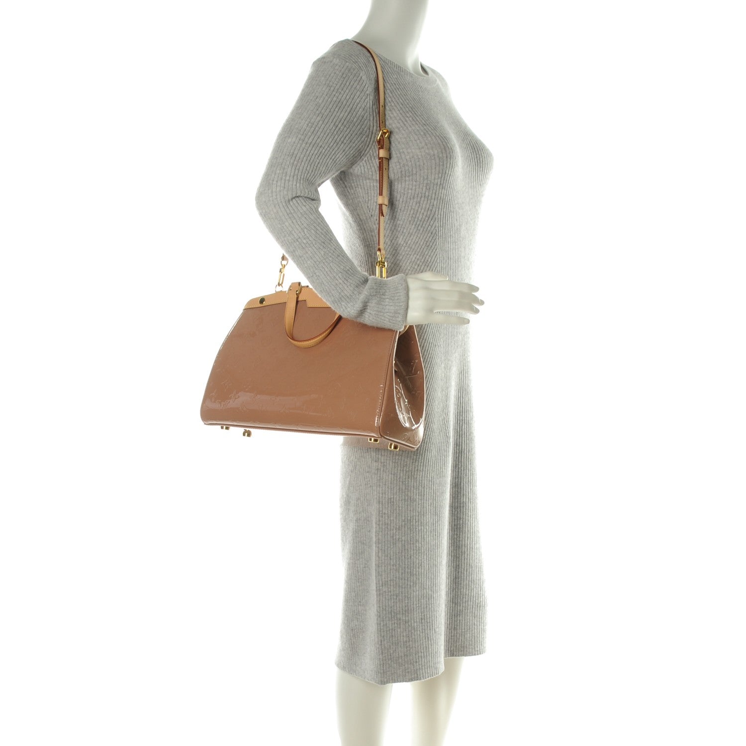 Louis Vuitton Vernis Brea MM Rose Velours 2 of 7