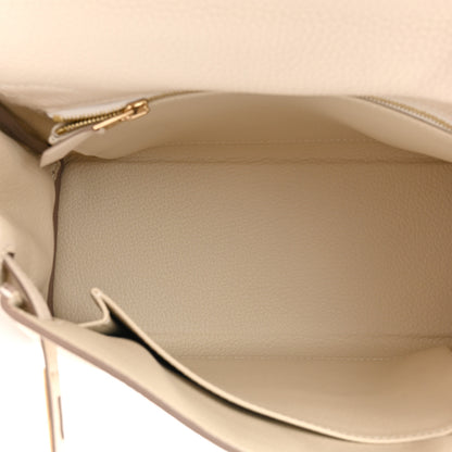 Hermes Togo Kelly Retourne 25 Craie 5 of 13