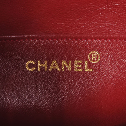 Chanel Lambskin Vintage Jumbo CC Flap Red 6 of 8