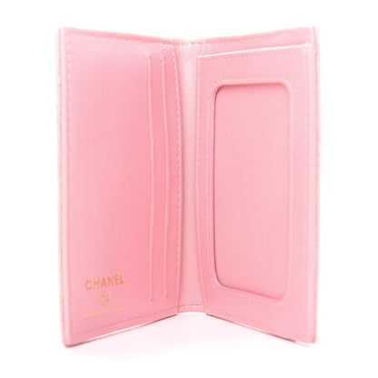 Chanel Iridescent Caviar Quilted Card Holder Wallet Rose Pink 5 of 8