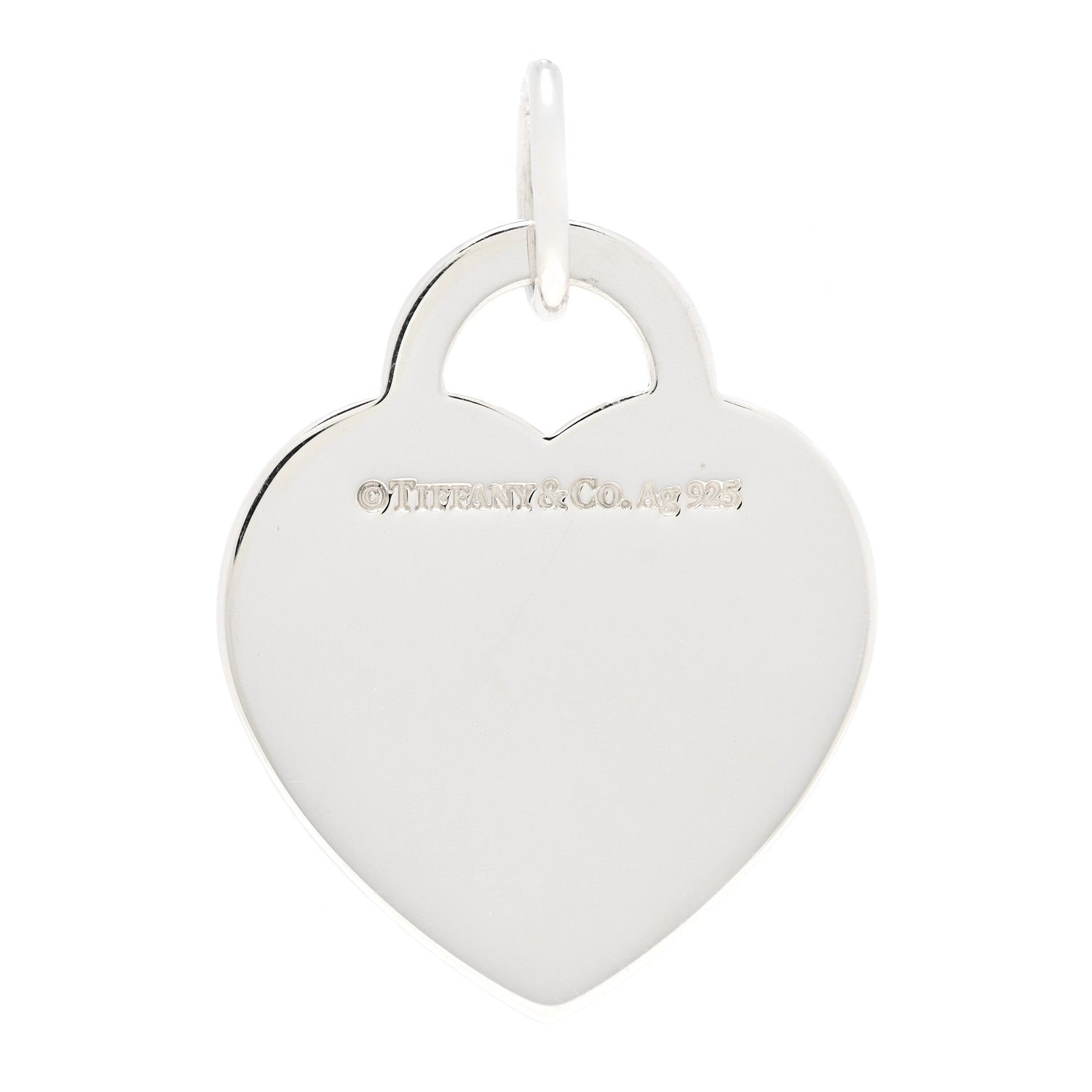 Tiffany Sterling Silver Enamel Return to Tiffany Heart Tag Charm Pink 4 of 4