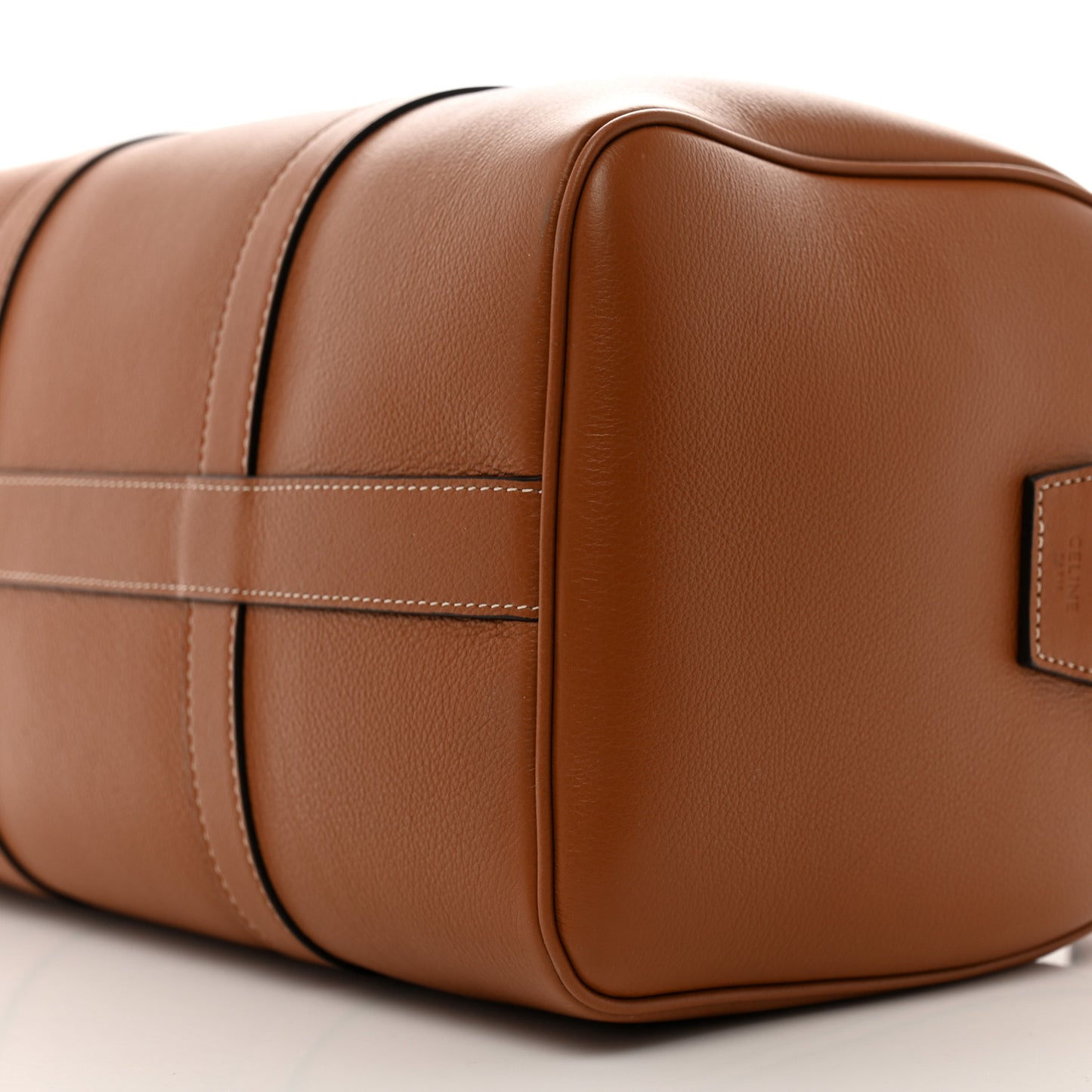 Supple Calfskin Large Boston Bag Tan