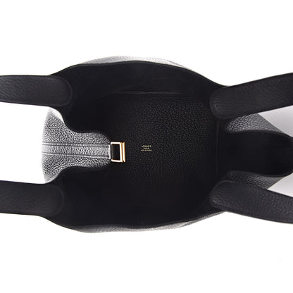 Hermes Taurillon Clemence Picotin Lock 22 MM Black 5 of 10