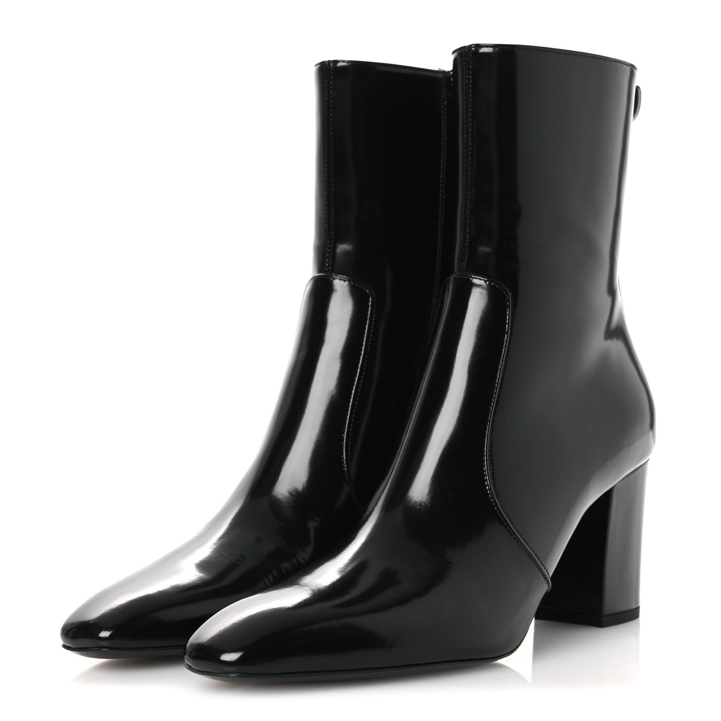 Vitello Marilyn Betty 70 Ankle Zip Boots 39 Black