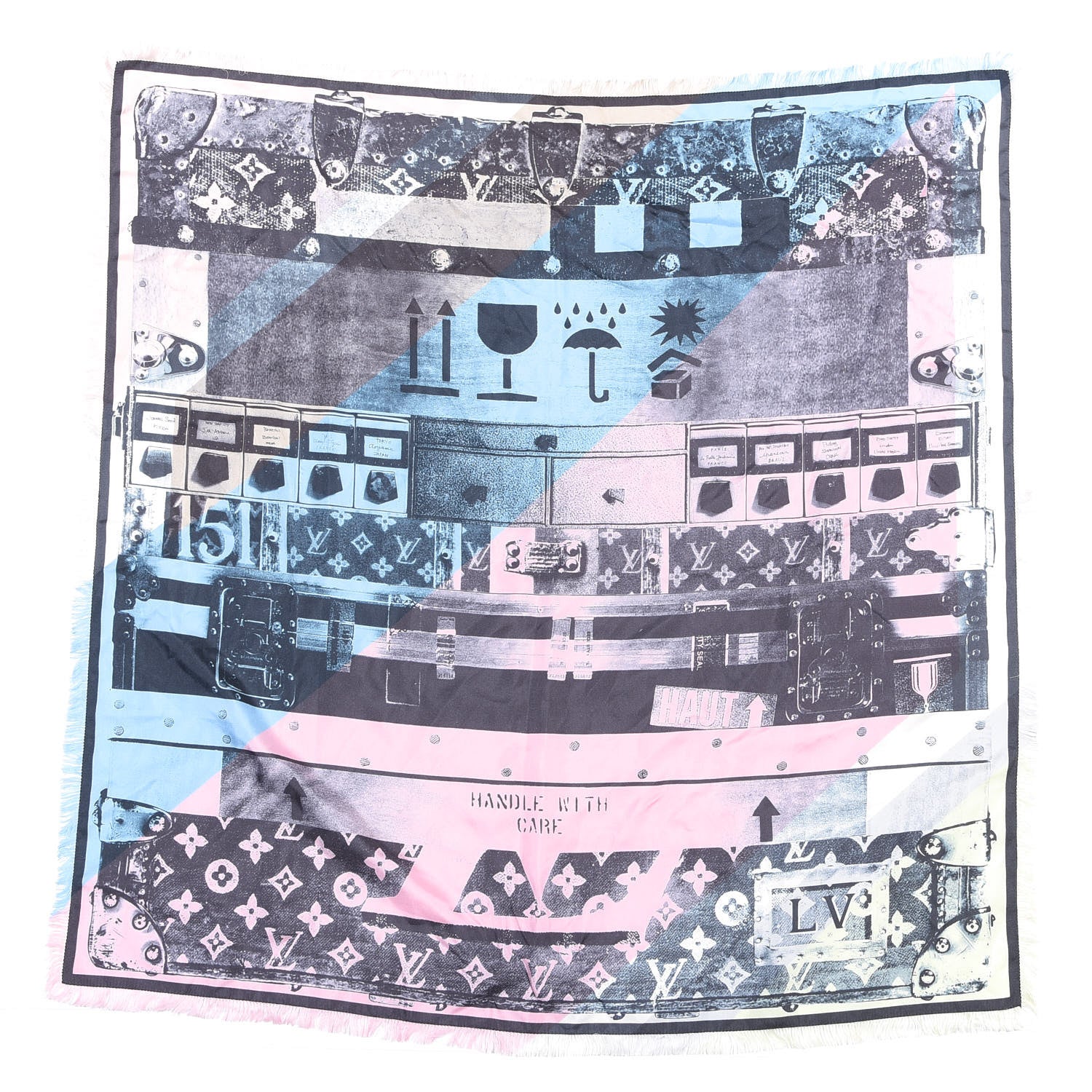 Louis Vuitton Silk Informalle Square Scarf 1 of 3