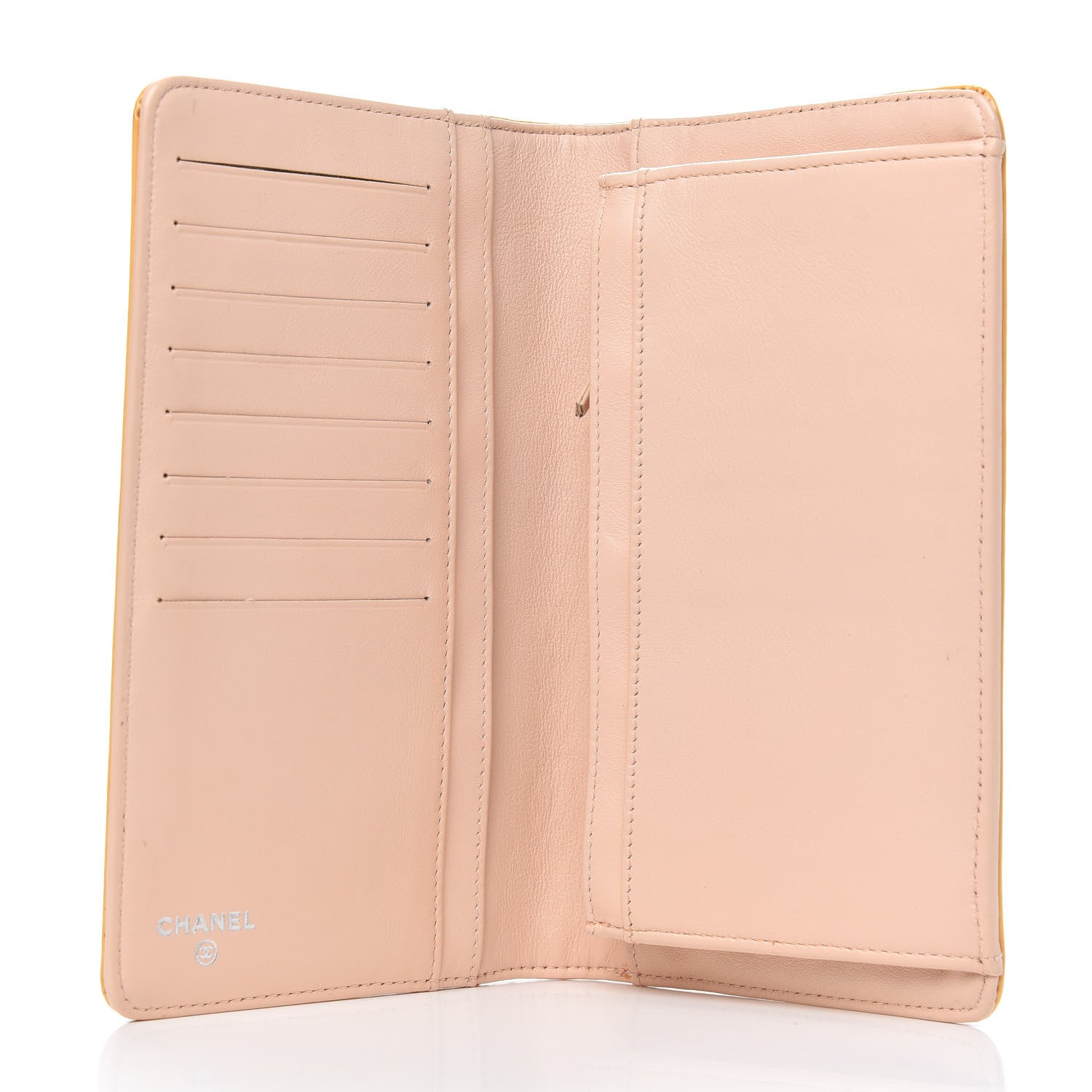 Chanel Patent CC Trousse Maquil Yen Wallet Pink 5 of 7