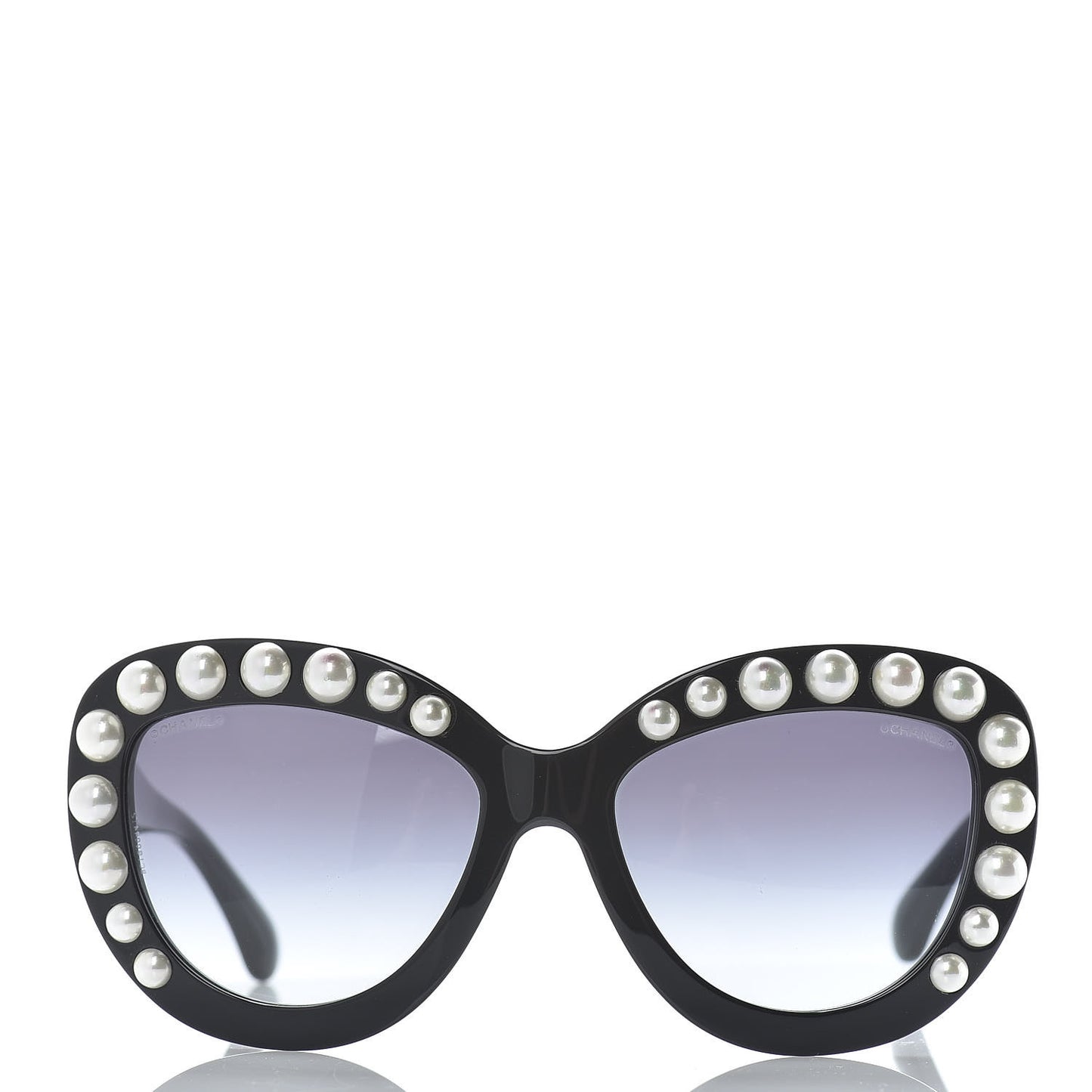 Pearl Cat Eye Sunglasses 71096 Black
