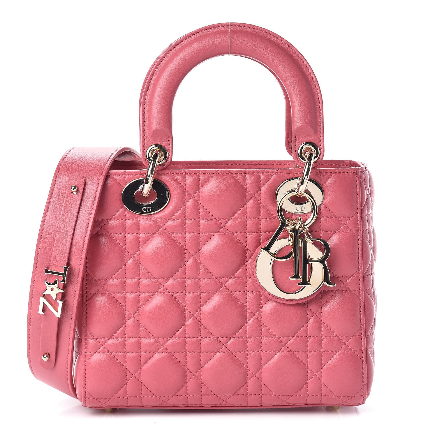 Christian Dior Lambskin Cannage Small My ABCDior Lady Dior Pink Honey 1 of 17