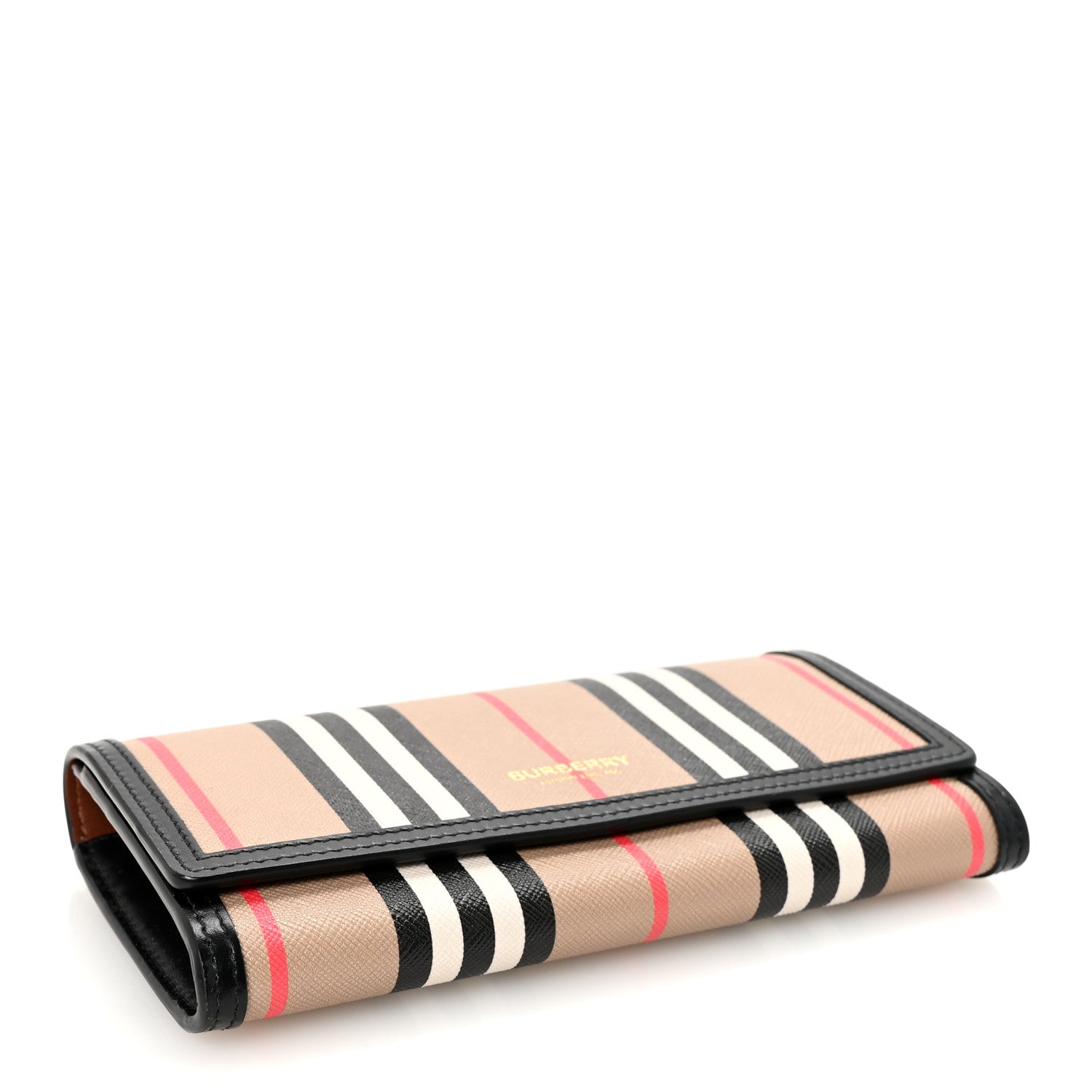 Burberry E-Canvas Icon Stripe Halton Continental Wallet Archive Beige 4 of 6