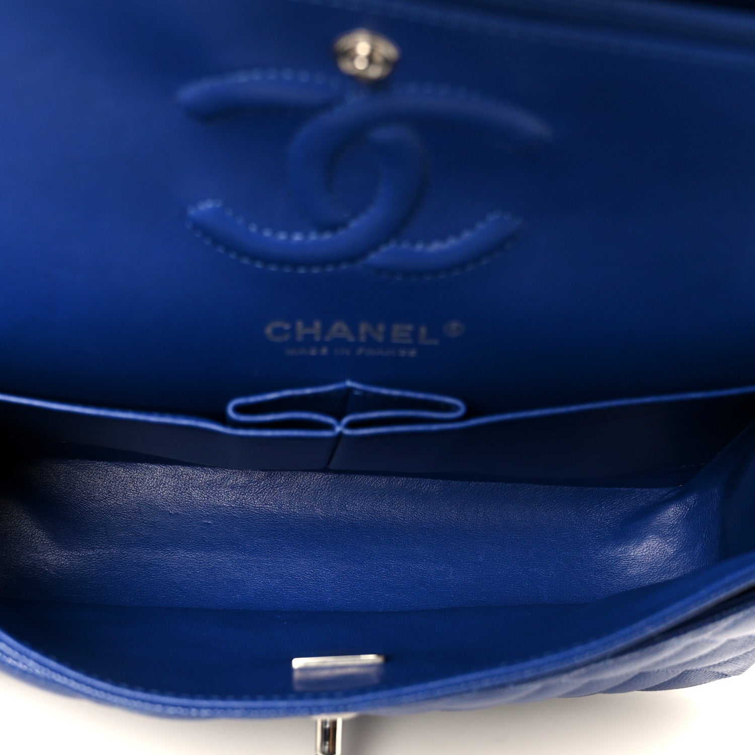 Chanel Caviar Quilted Small Double Flap Blue 5 of 11