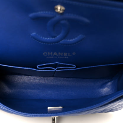 Chanel Caviar Quilted Small Double Flap Blue 5 of 11