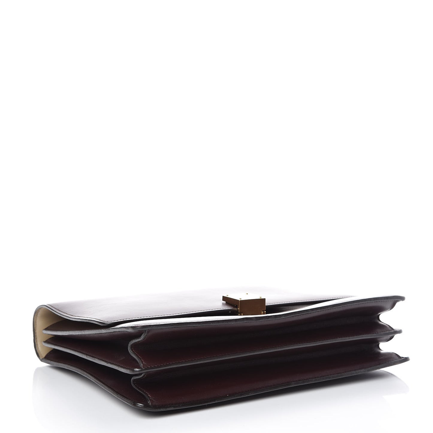 Smooth Calfskin Large Case Chain Flap Burgundy