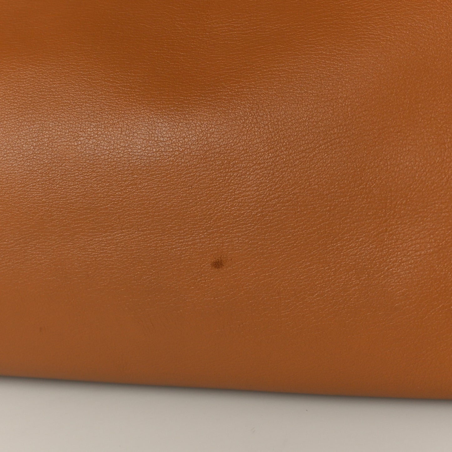 Nappa Calfskin Large Flamenco Knot Clutch Warm Desert