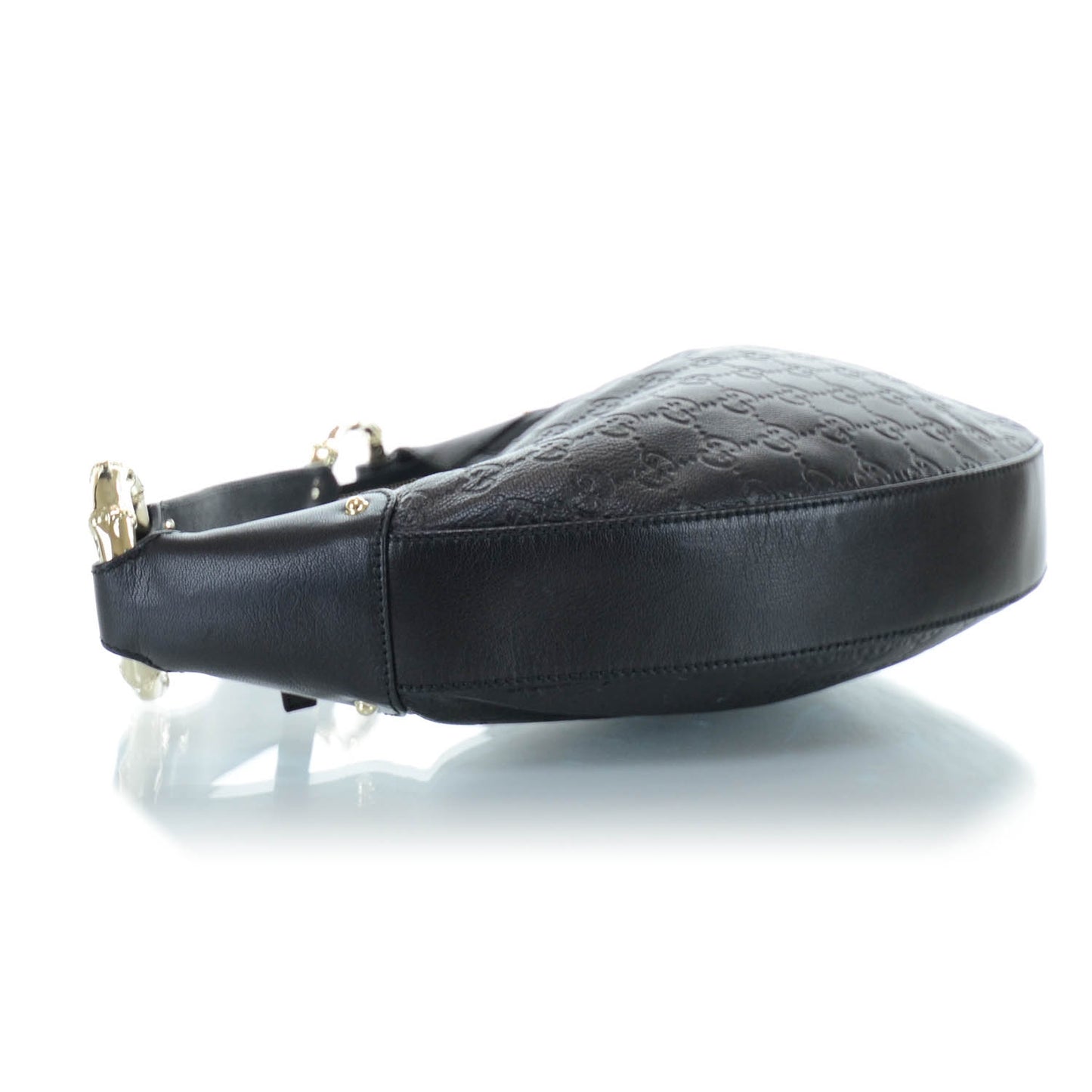 Guccissima Half Moon Bamboo Ring Hobo