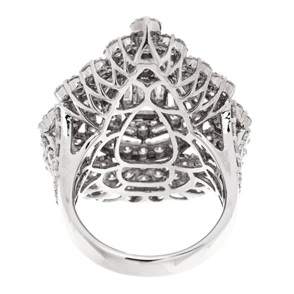 Parker & West by FASHIONPHILE 18K White Gold Diamond 4.70ctw Multi Shape Cocktail Ring  56 7.5 8 of 9