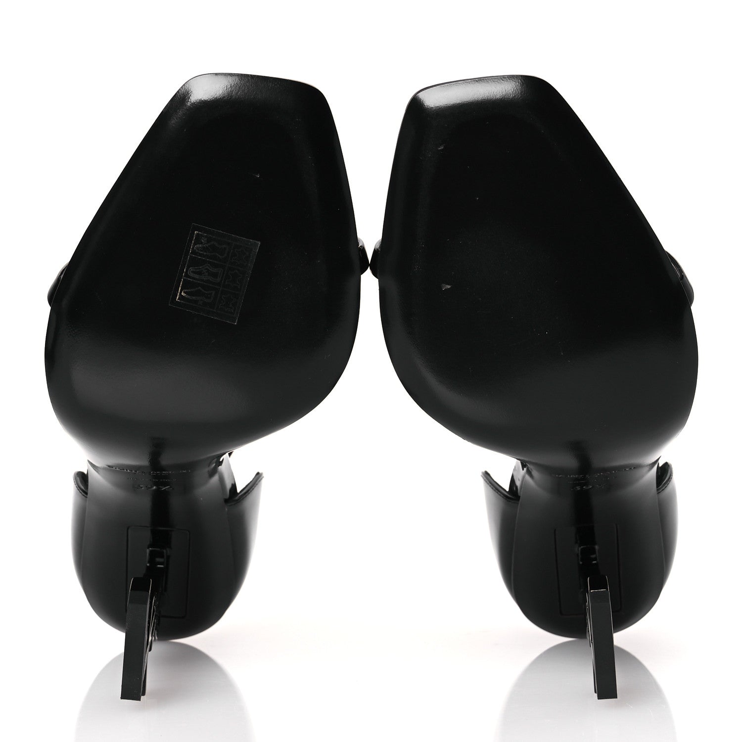 Saint Laurent Patent Calfskin Opyum 110 Sandals 39.5 Black 7 of 11