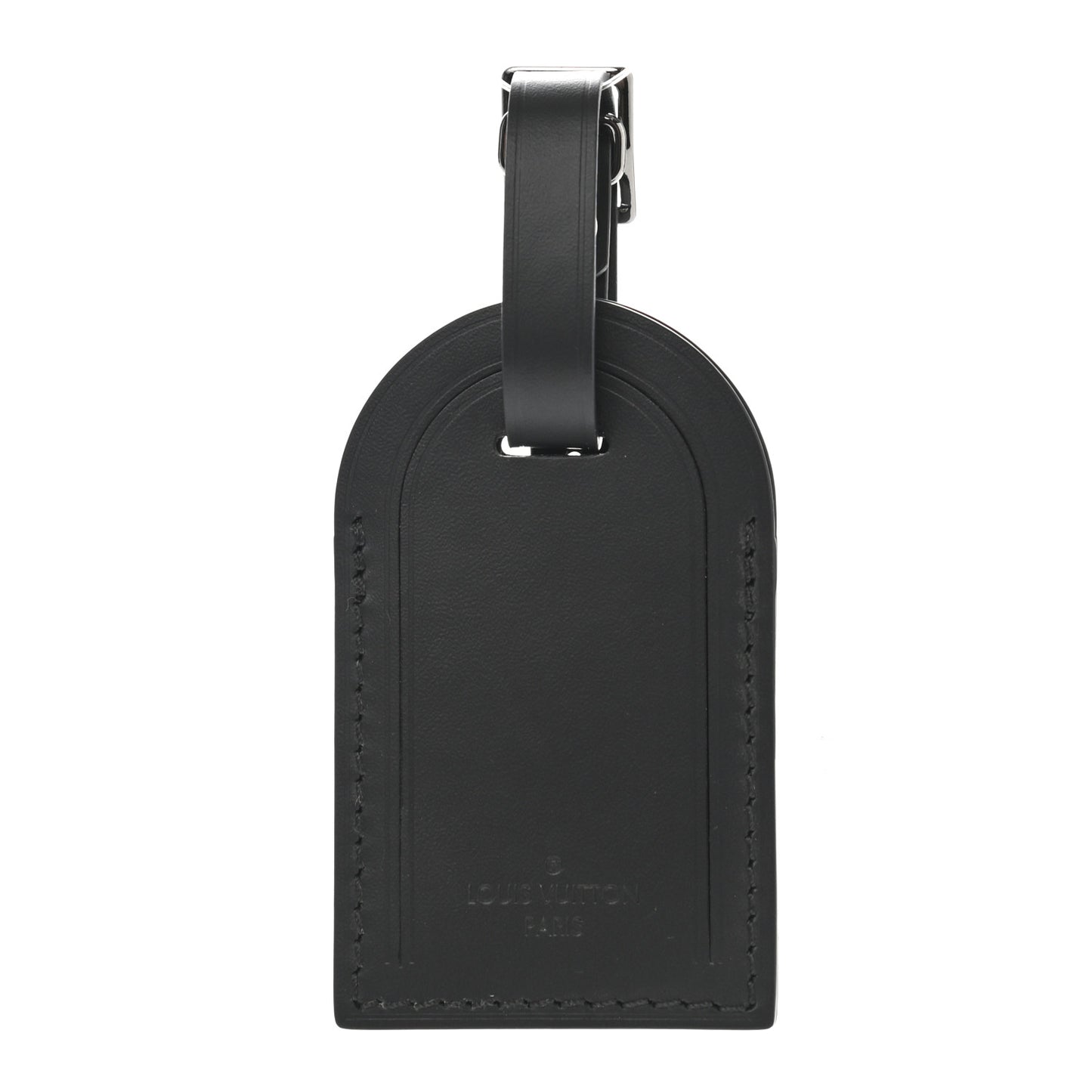 Calfskin Luggage Tag Black