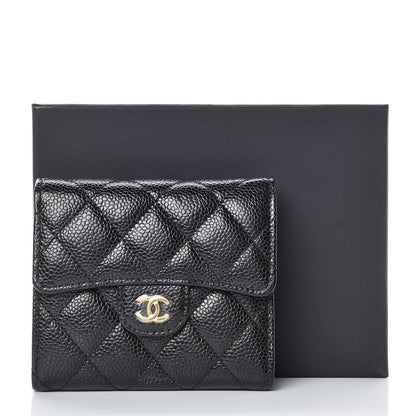 Chanel Caviar Quilted Compact Flap Wallet Black 9 of 9