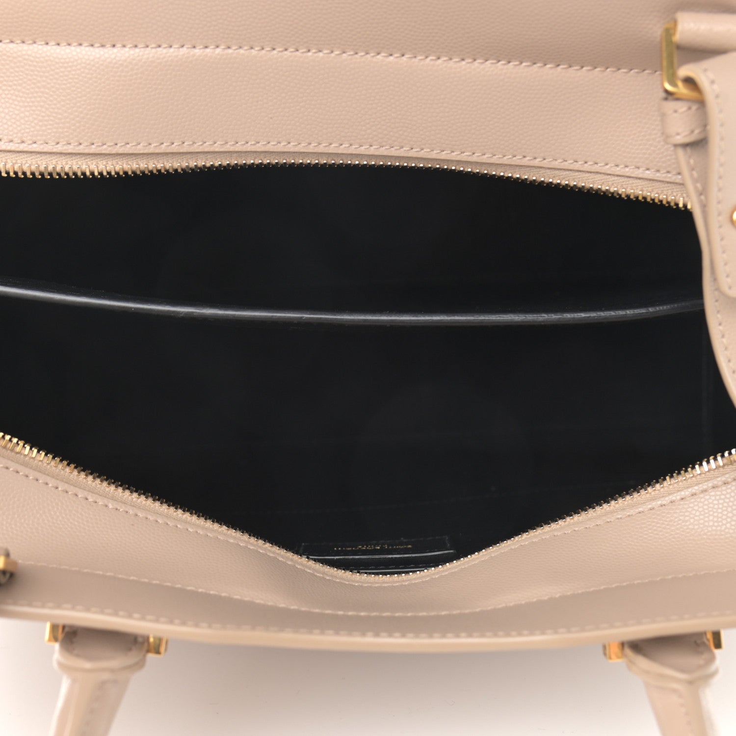 Saint Laurent Grain De Poudre Medium Uptown Tote Dark Beige 5 of 15