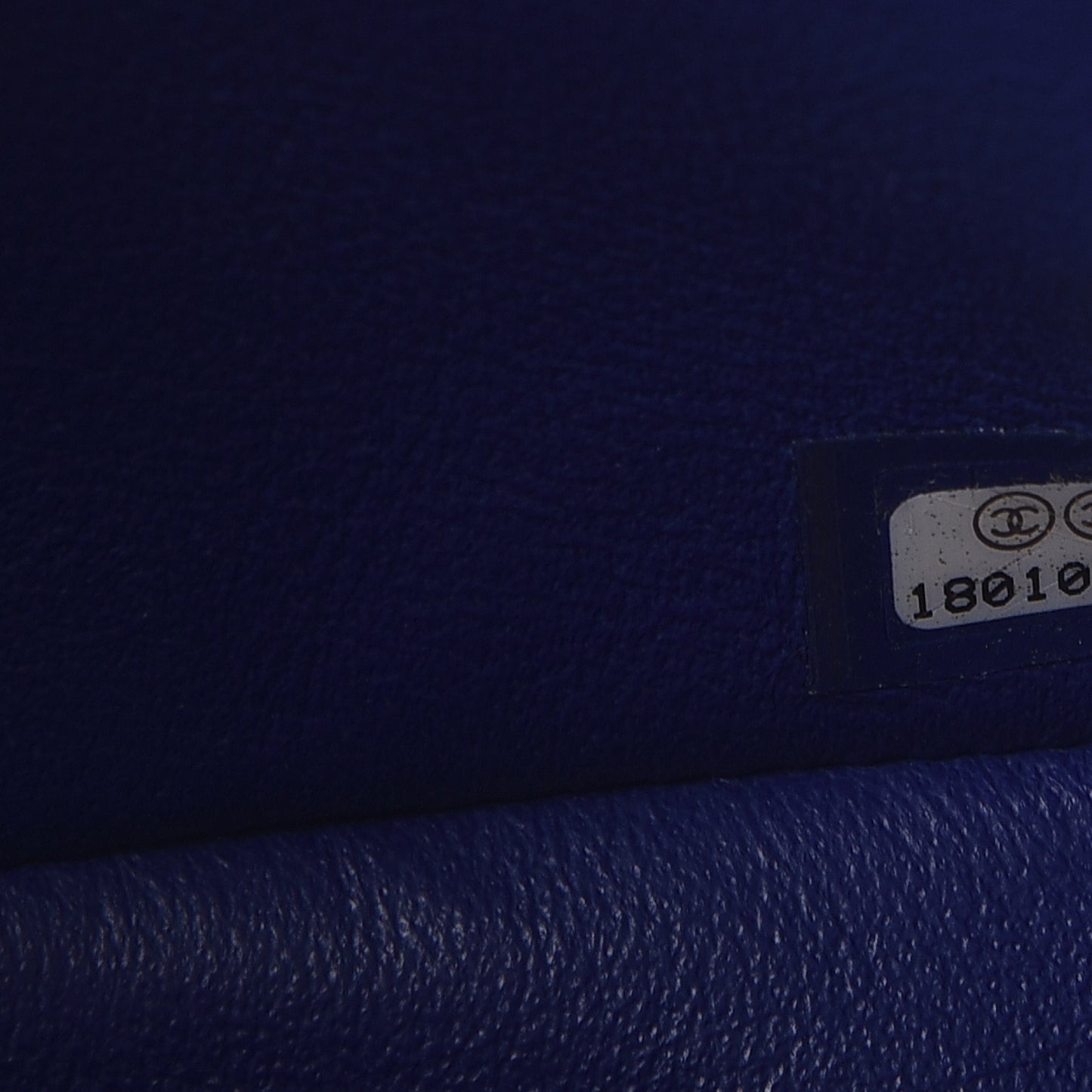 Lambskin Quilted Mini Rectangular Flap Dark Blue