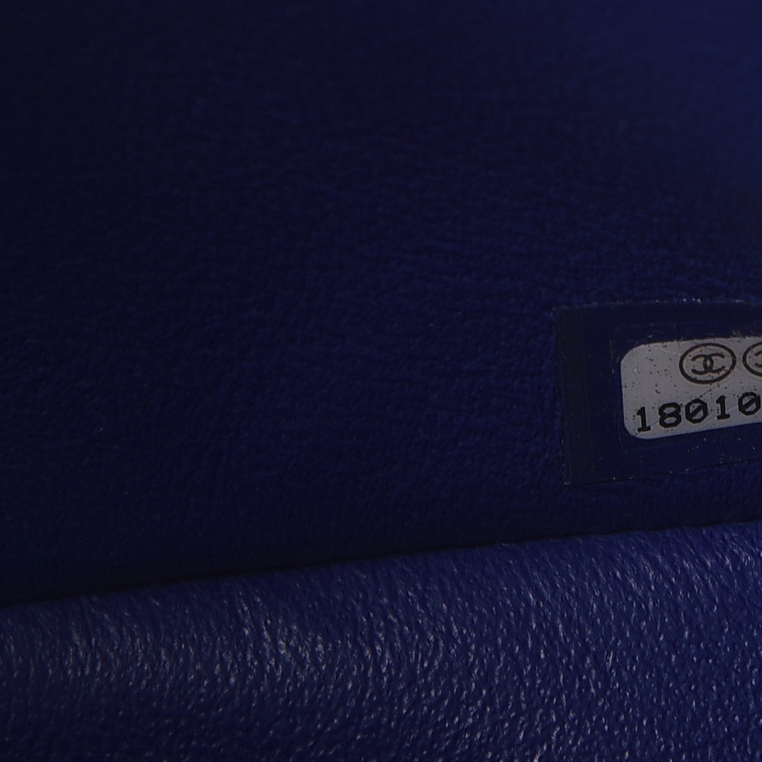 Chanel Lambskin Quilted Mini Rectangular Flap Dark Blue 7 of 8